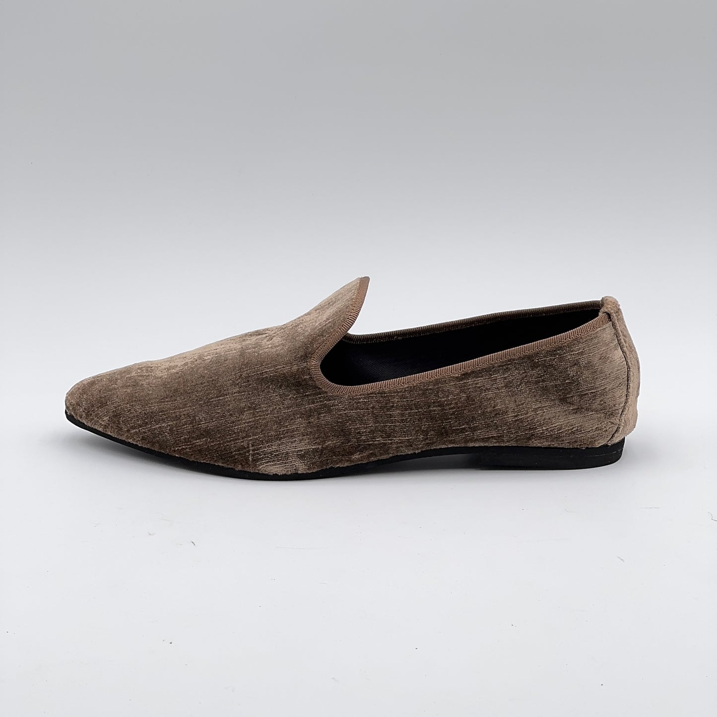 Pantofola Lea velluto perla visone