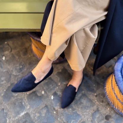 Pantofola Lea velluto notte