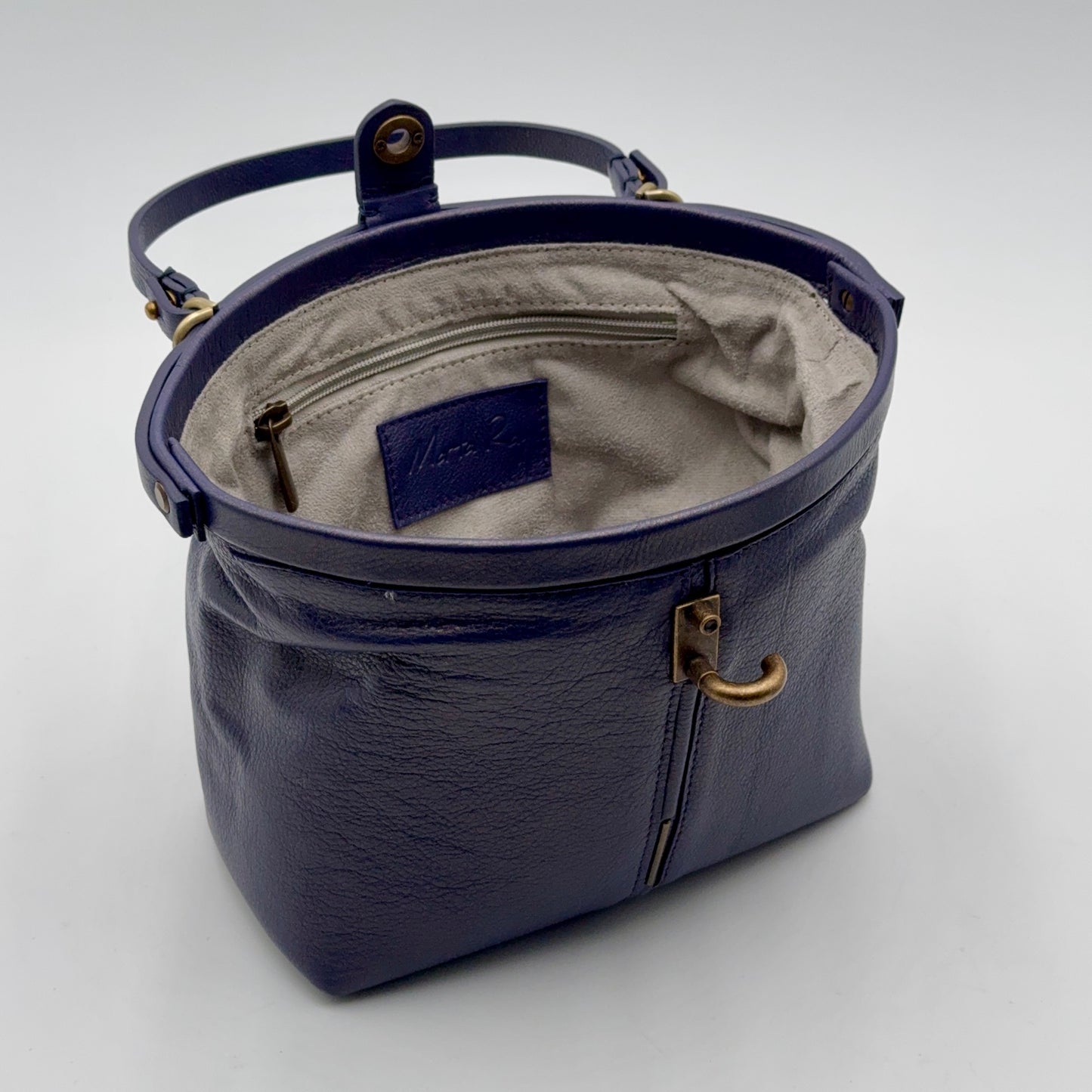 Pouf Medium mousse perlato viola