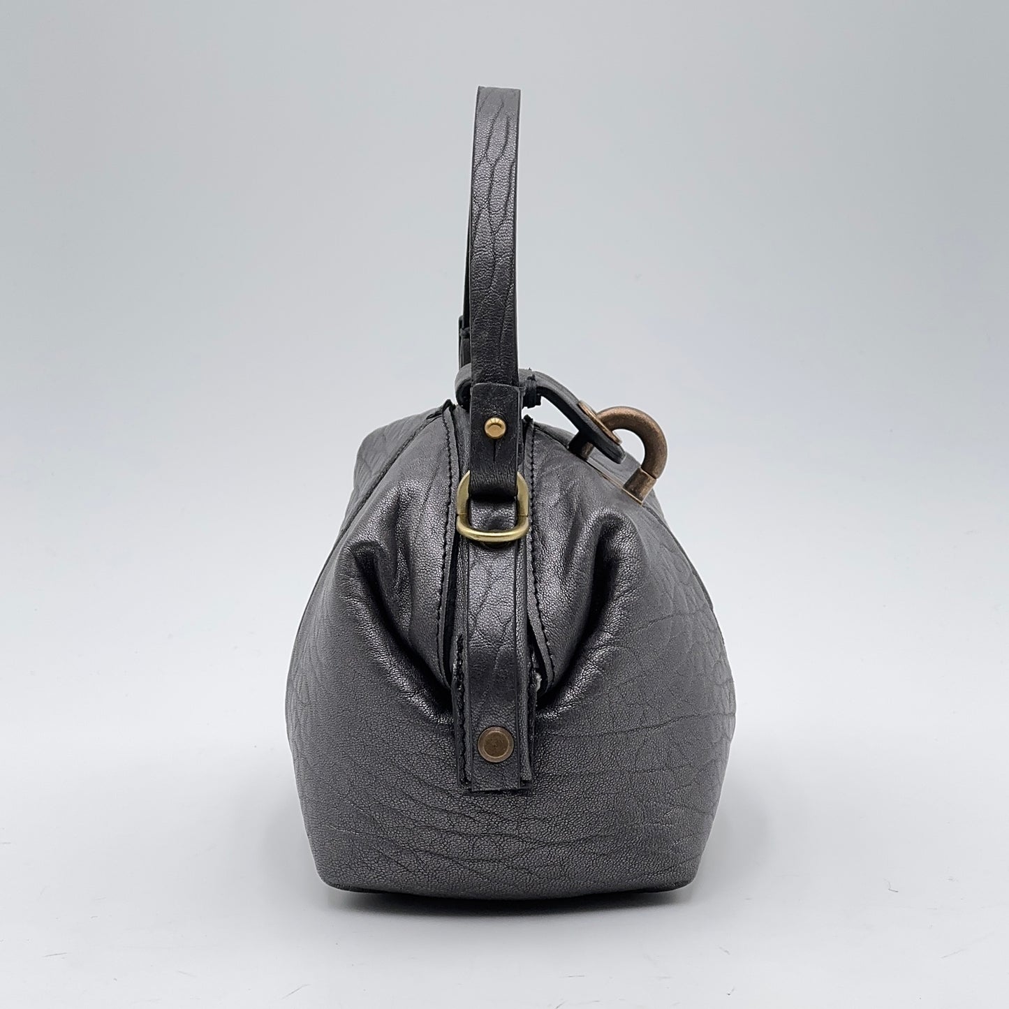 Pouf Small elephant laminato grigio