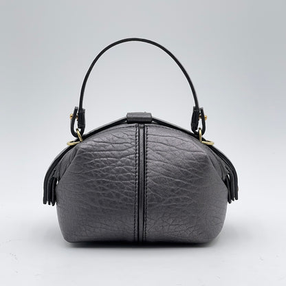 Pouf Small elephant laminato grigio