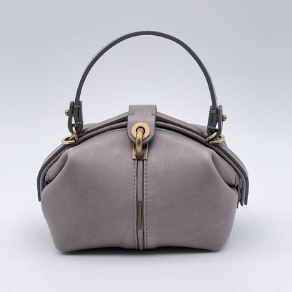 Pouf Small ingrassato grigio