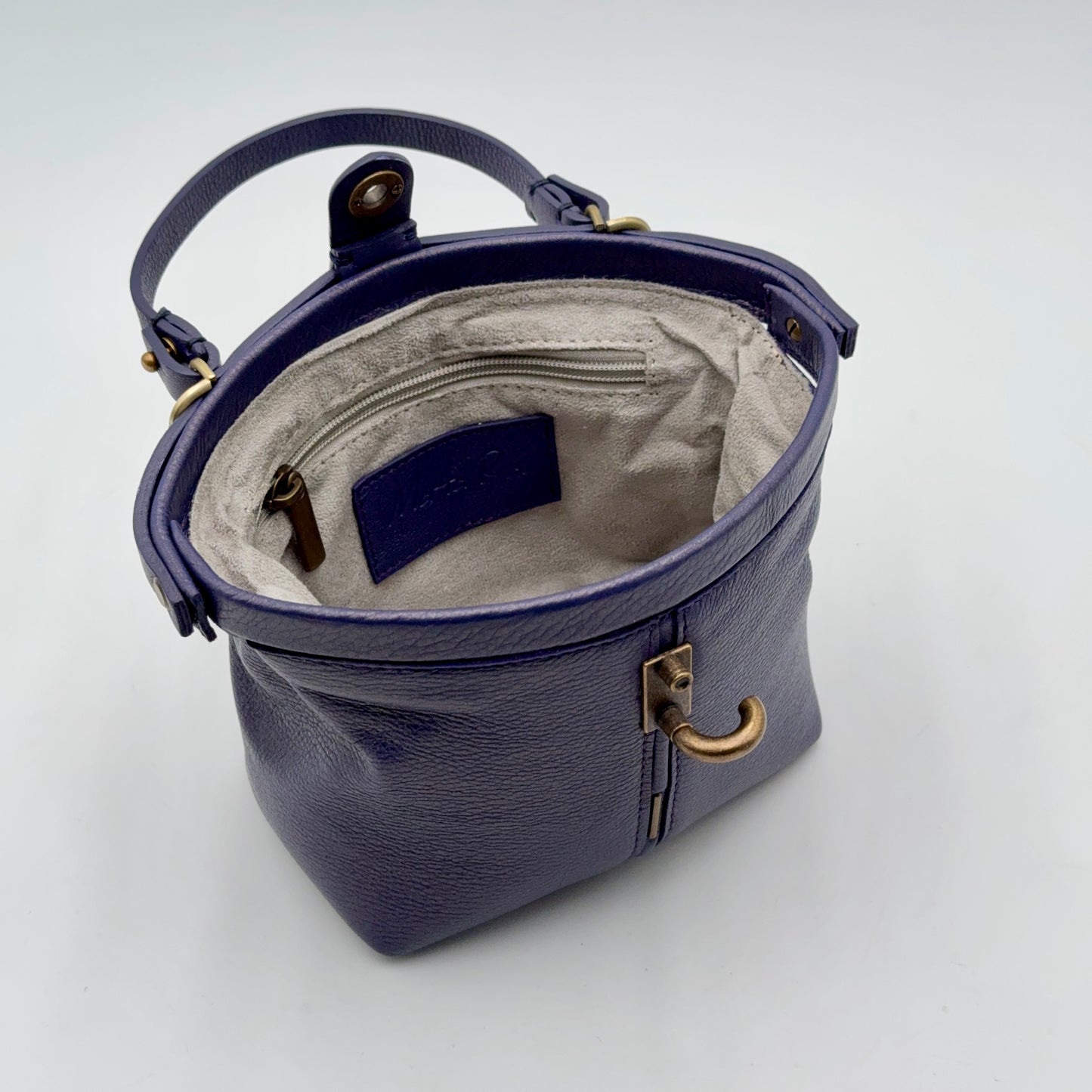 Pouf Small mousse perlato viola