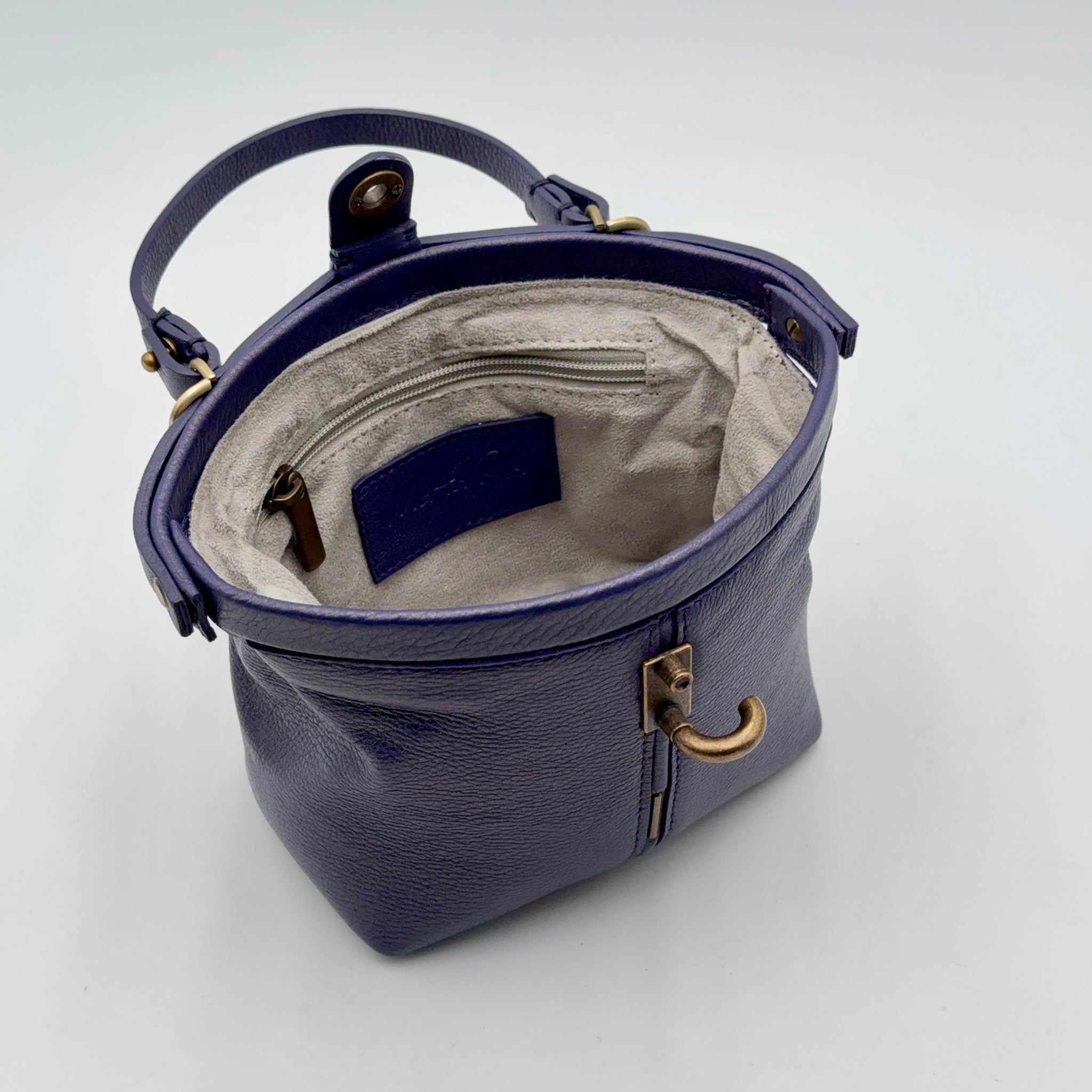 Pouf Small mousse perlato viola