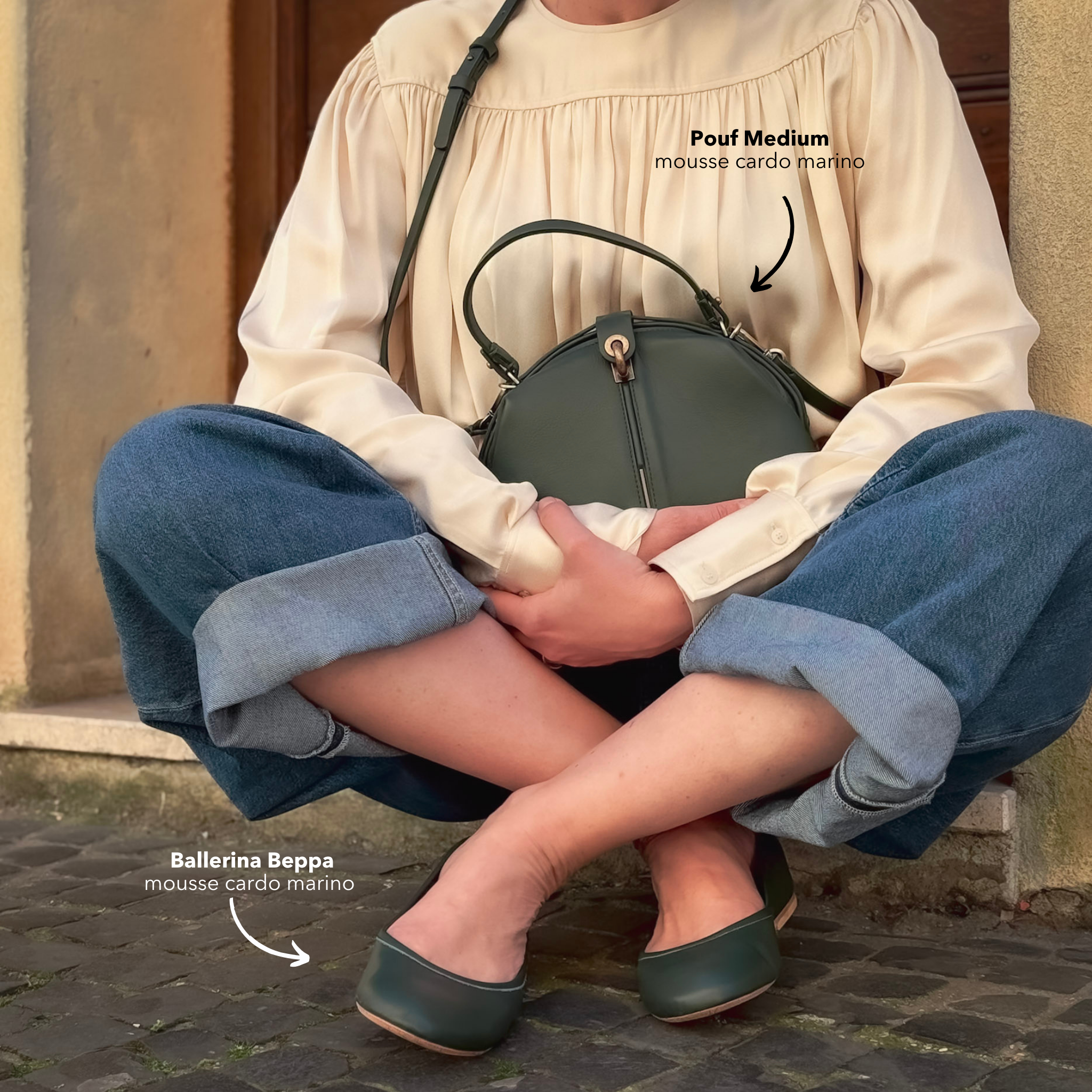 Ballerina Beppa mousse cardo marino