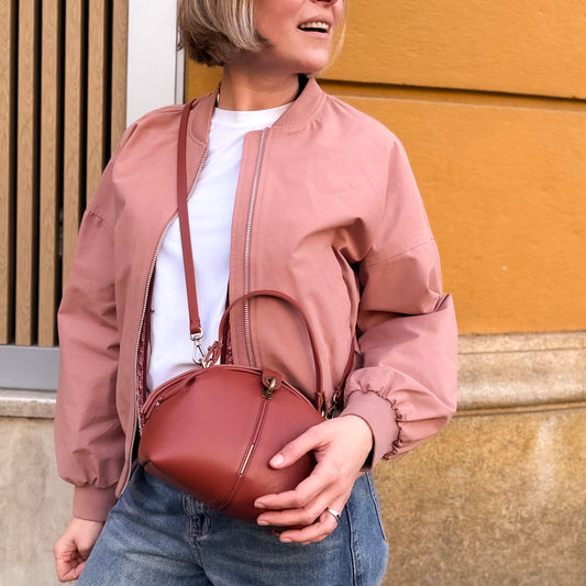 Pouf Medium mousse cuoio inglese