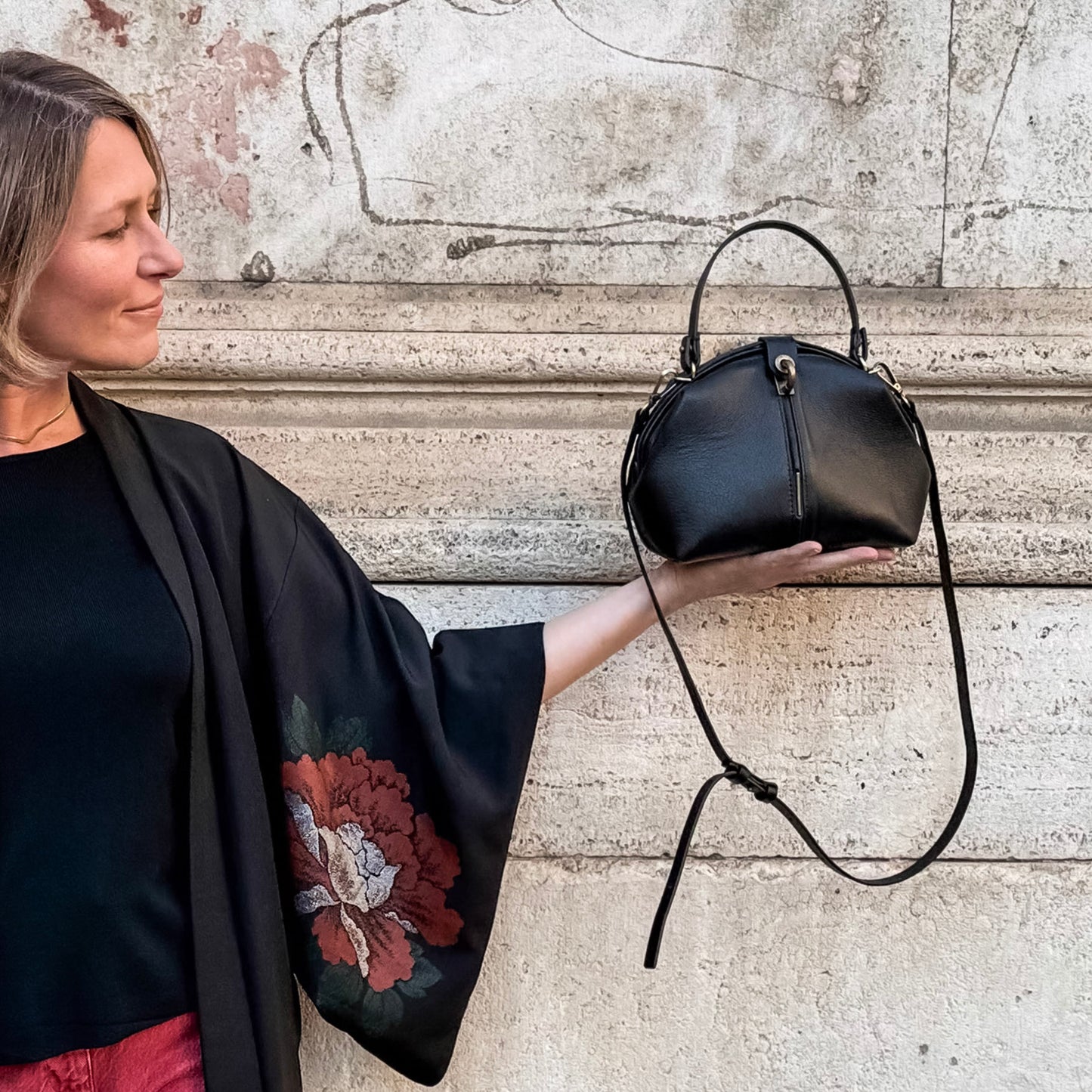 Pouf Medium mousse nero