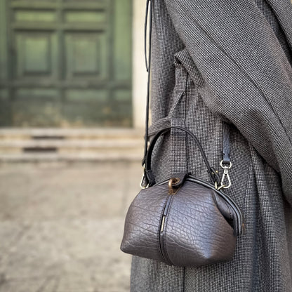 Pouf Small elephant laminato grigio