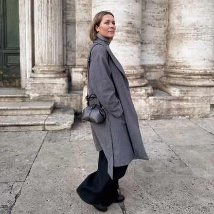 Pouf Small elephant laminato grigio