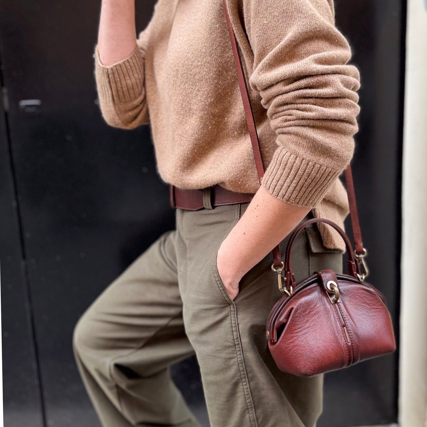 Pouf Small invecchiato corteccia