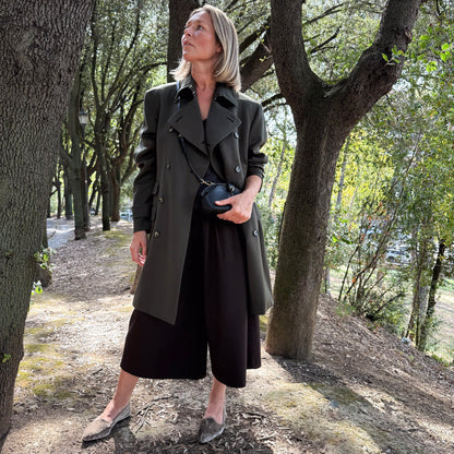 Scarpetta Flavia velluto perla visone