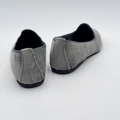 Scarpetta Flavia velluto perla grigio