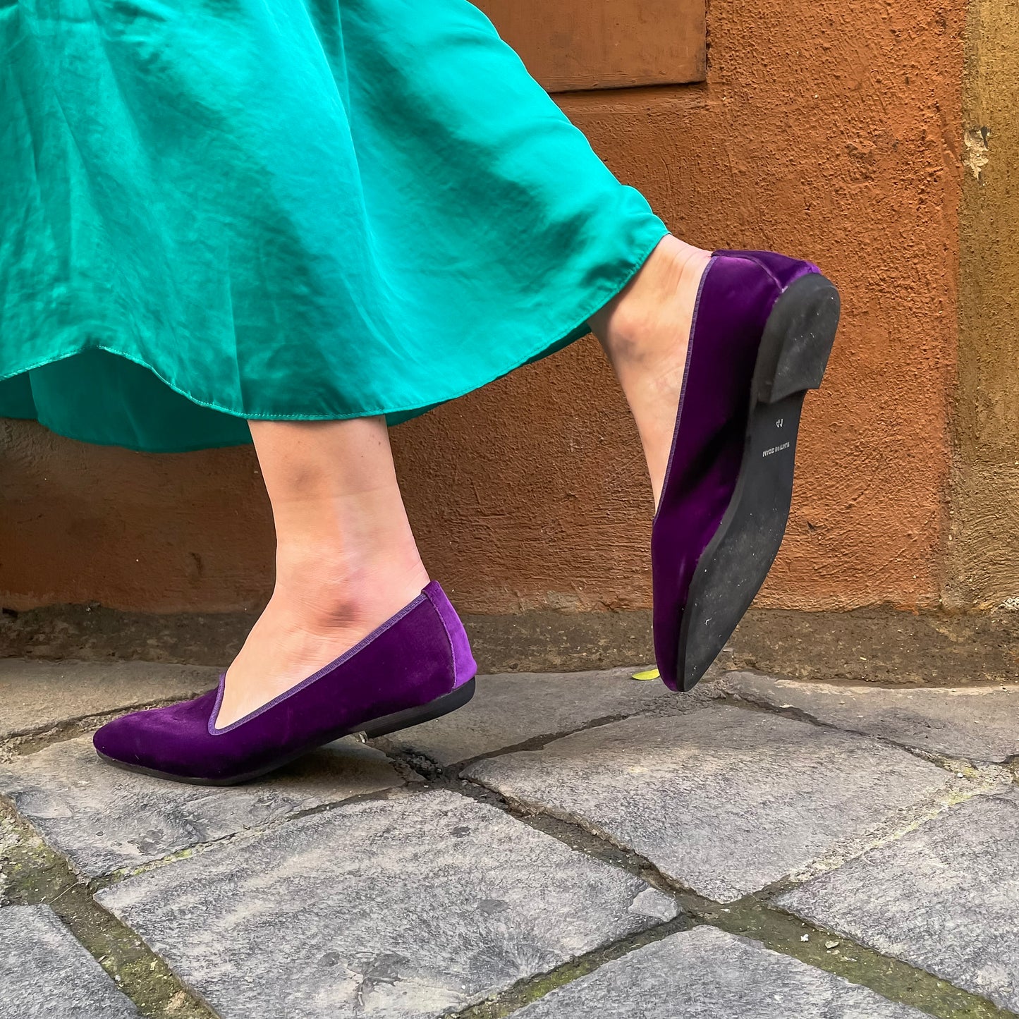 Scarpetta Flavia velluto viola