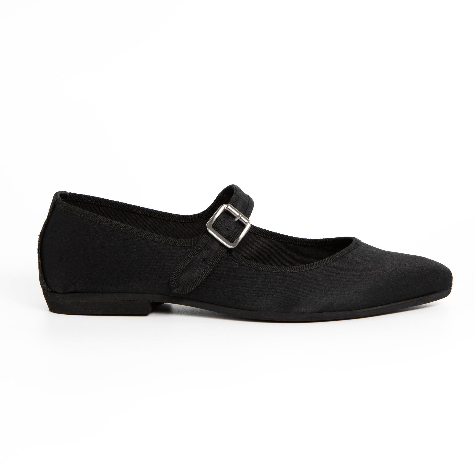 Flavia Mary Jane satin nero