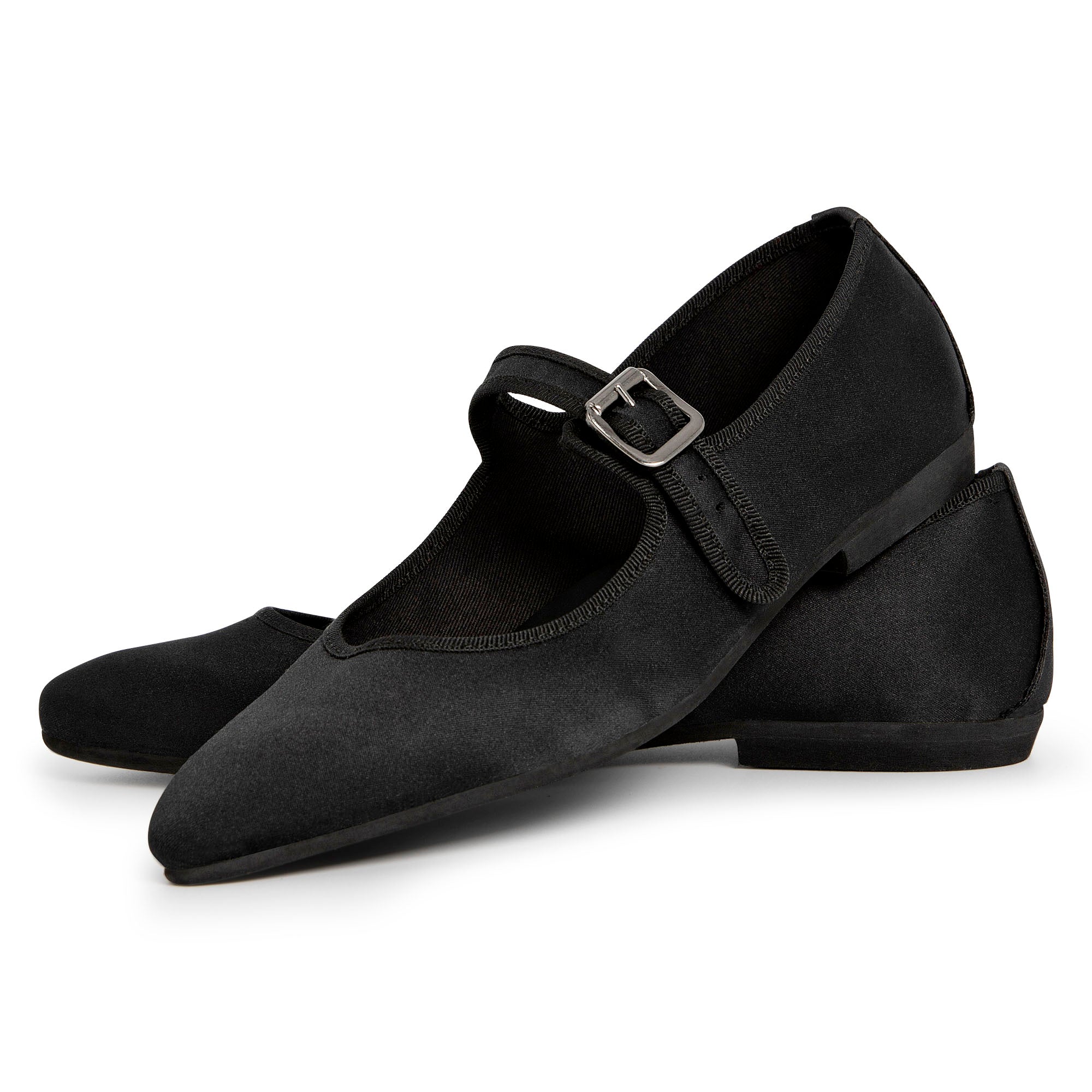 Flavia Mary Jane satin nero