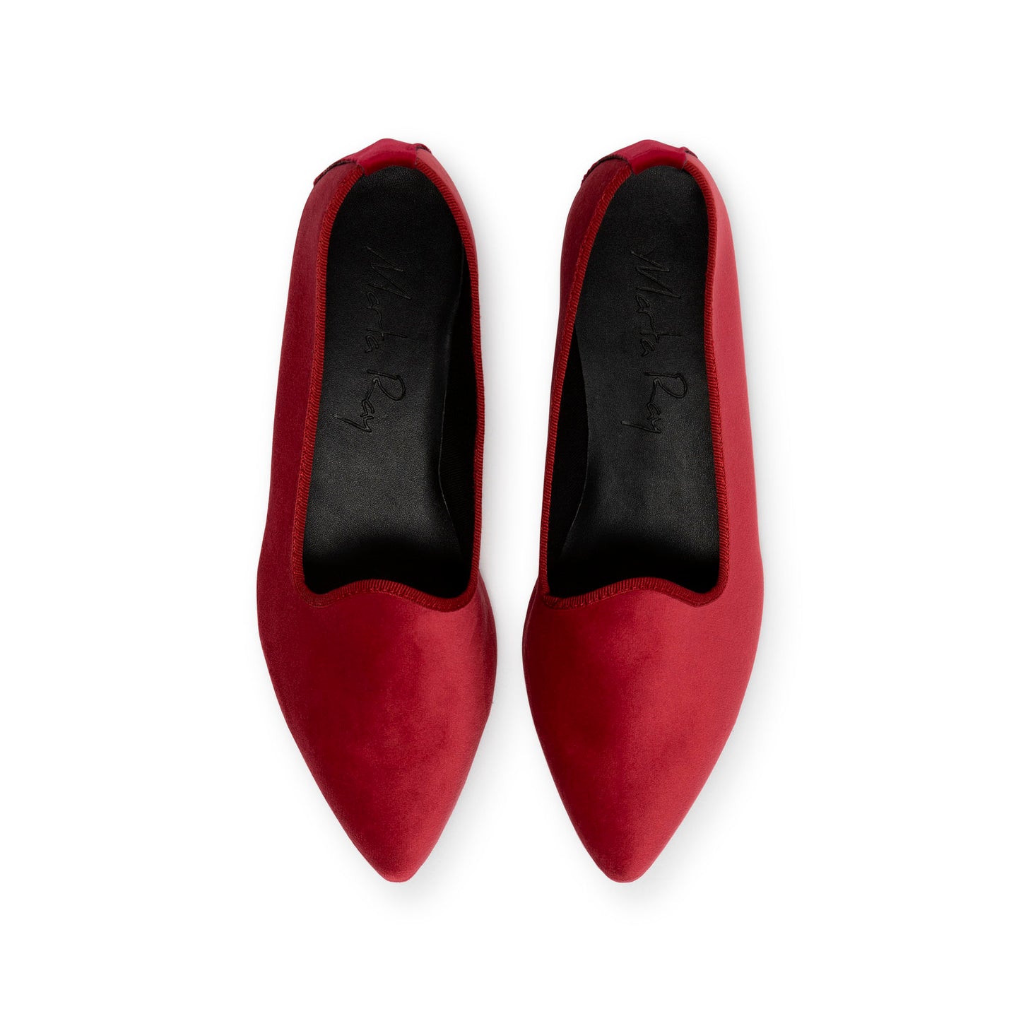 Flavia magenta velvet shoe 