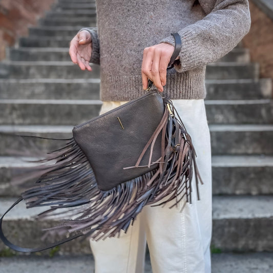 Sissy pelle laminata taupe