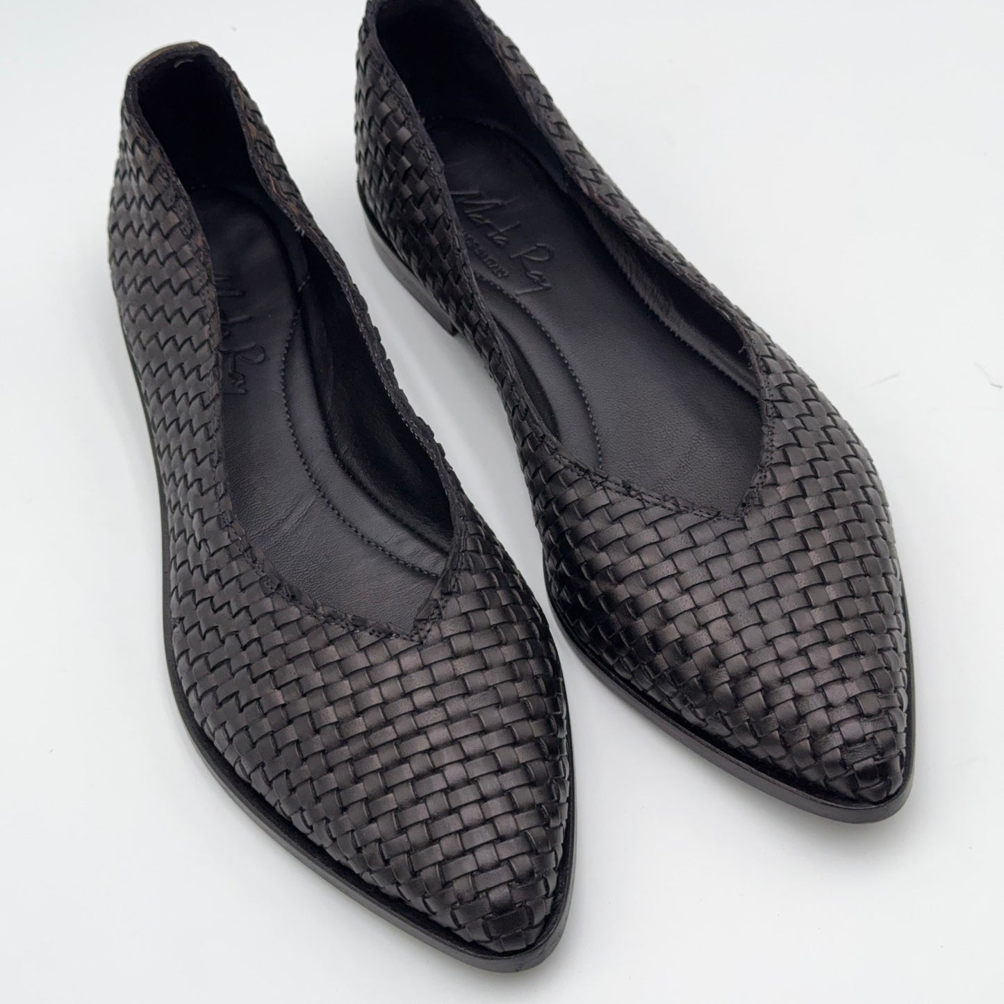 Black dyed woven Soshu ballerina