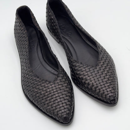 Black dyed woven Soshu ballerina