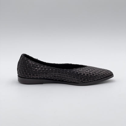 Black dyed woven Soshu ballerina