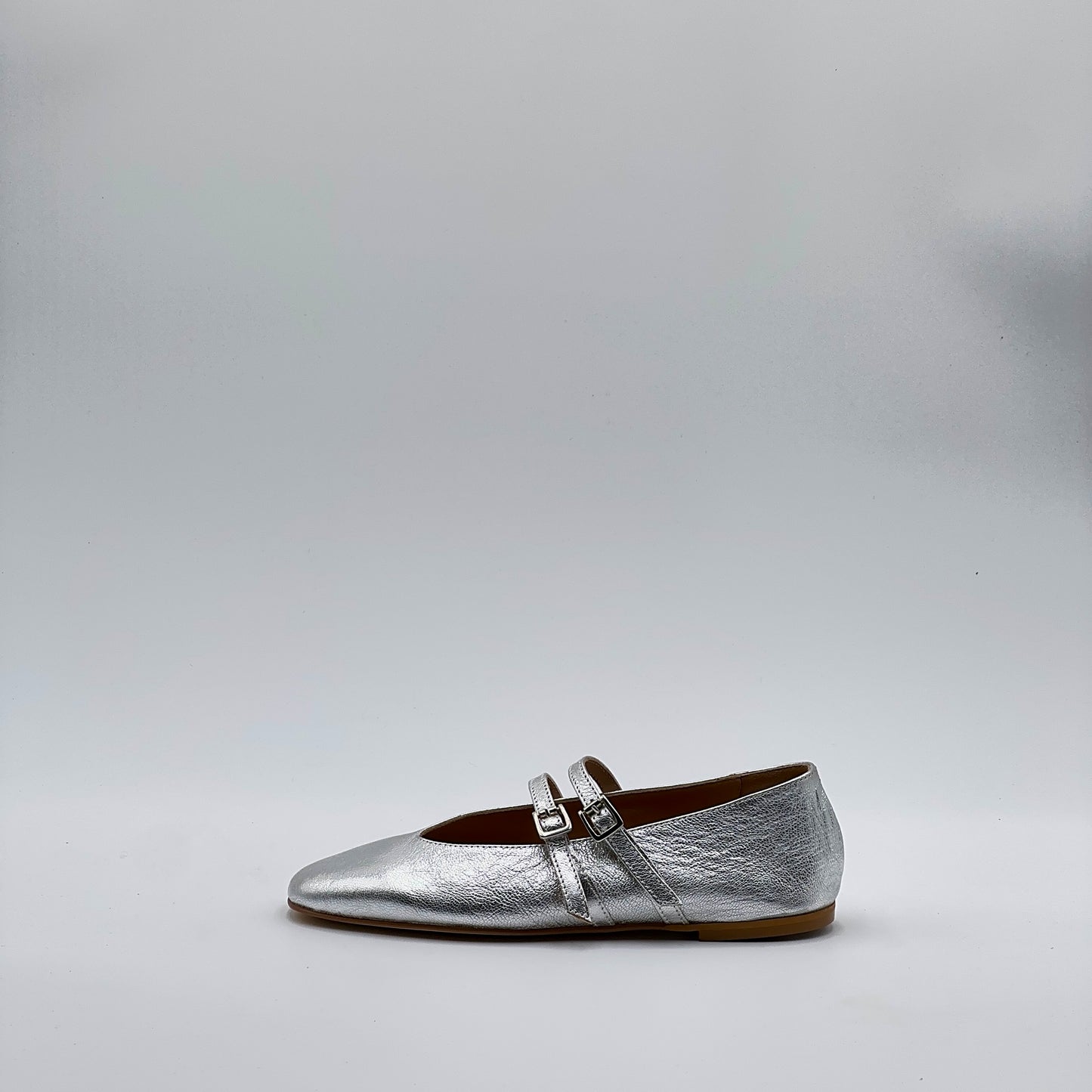 Ballerina Erica laminato opaco argento