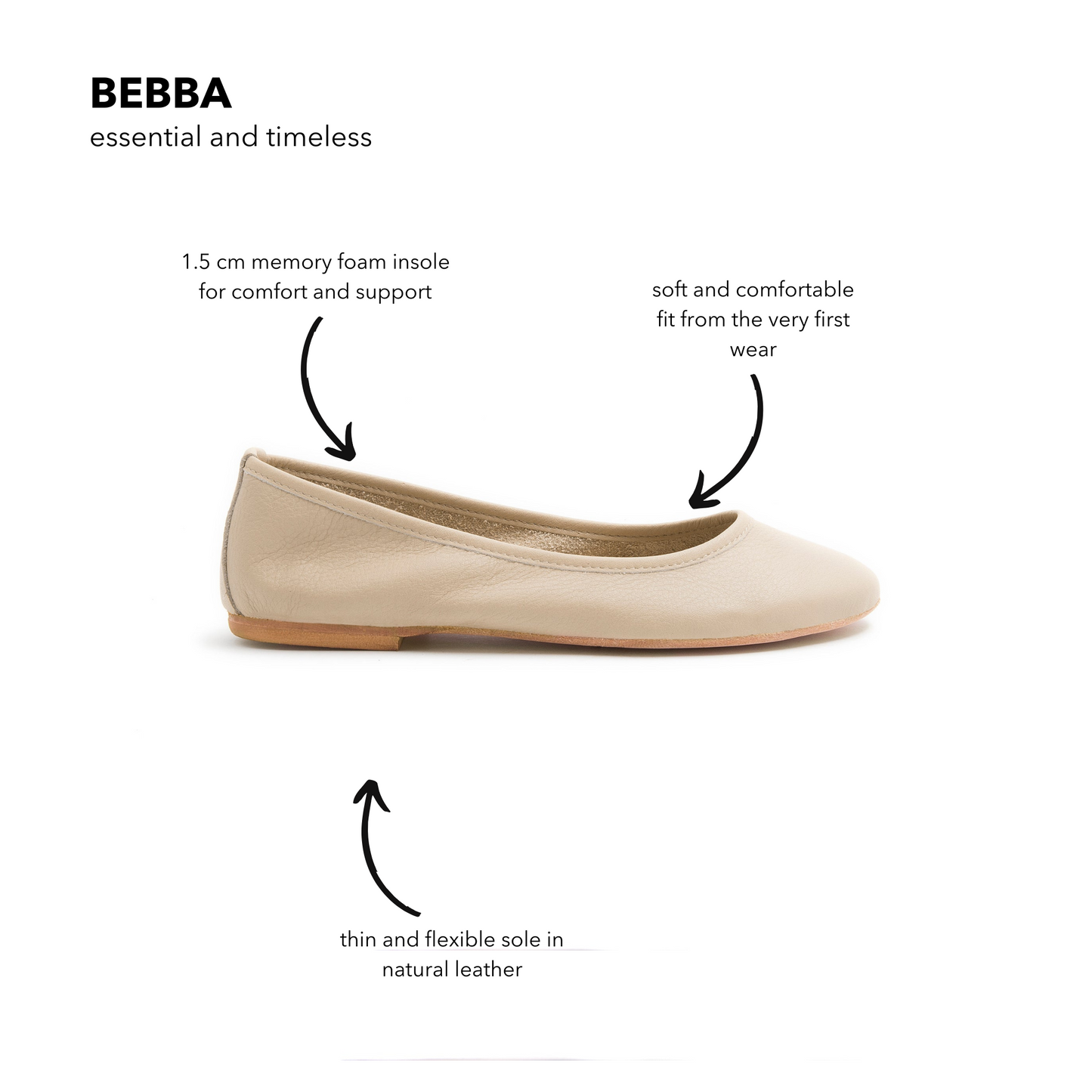 Ballerina Beppa mousse latte macchiato