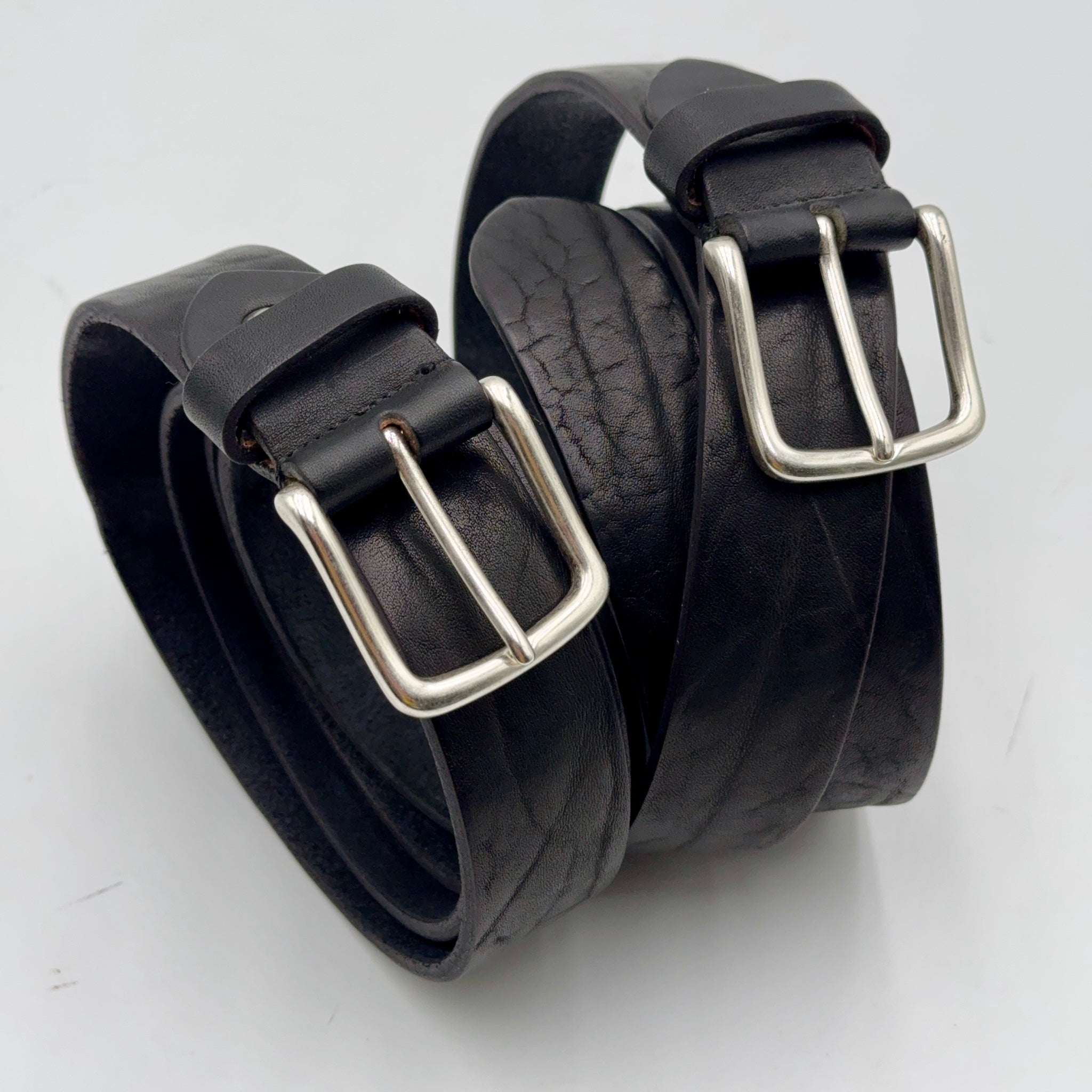 Cintura altezza 3,5 cm invecchiato nero