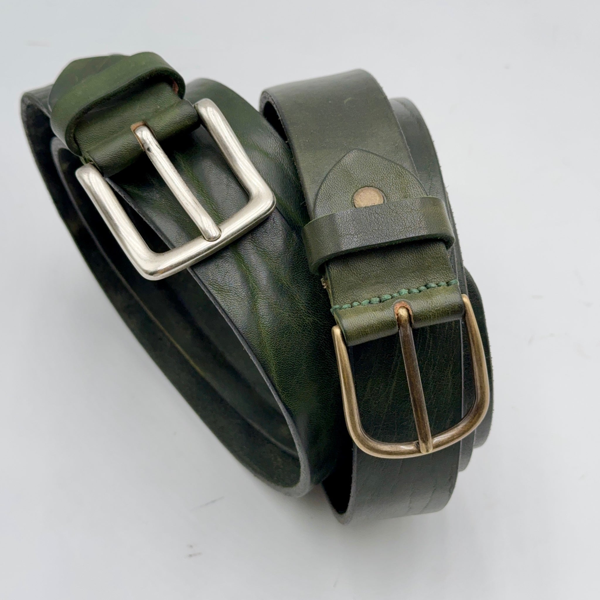 Cintura altezza 3,5 cm invecchiato verde