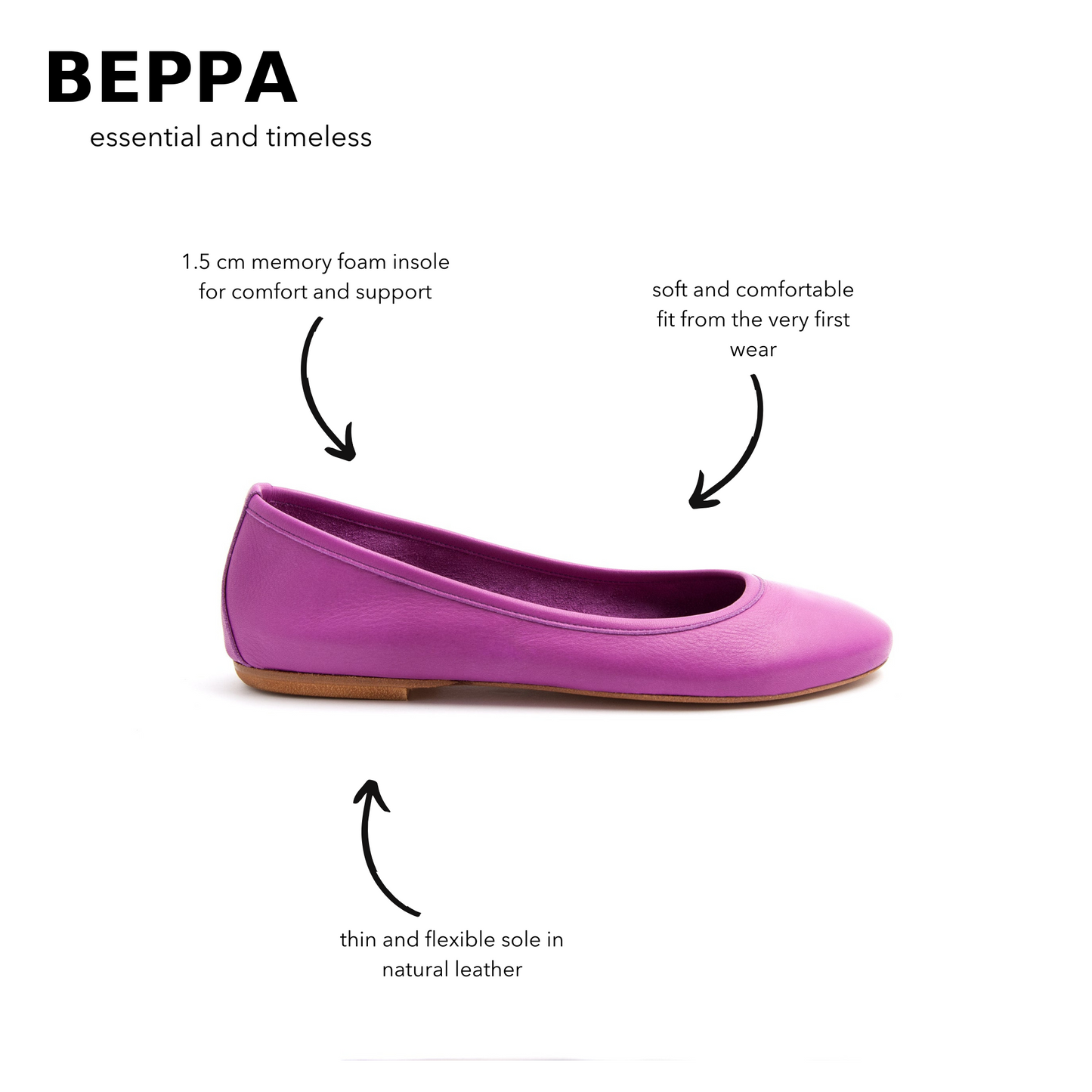 Ballerina Beppa mousse bouganville