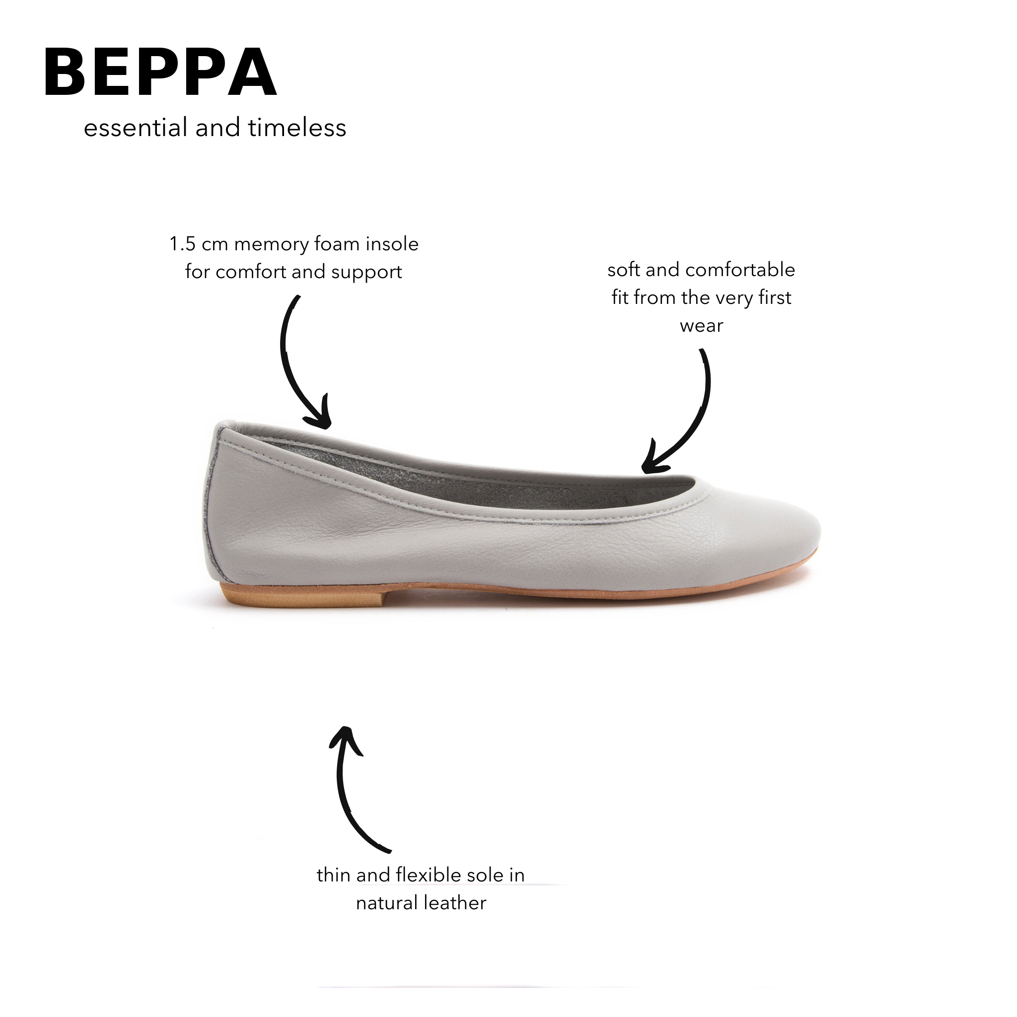 Fog mousse ballerina