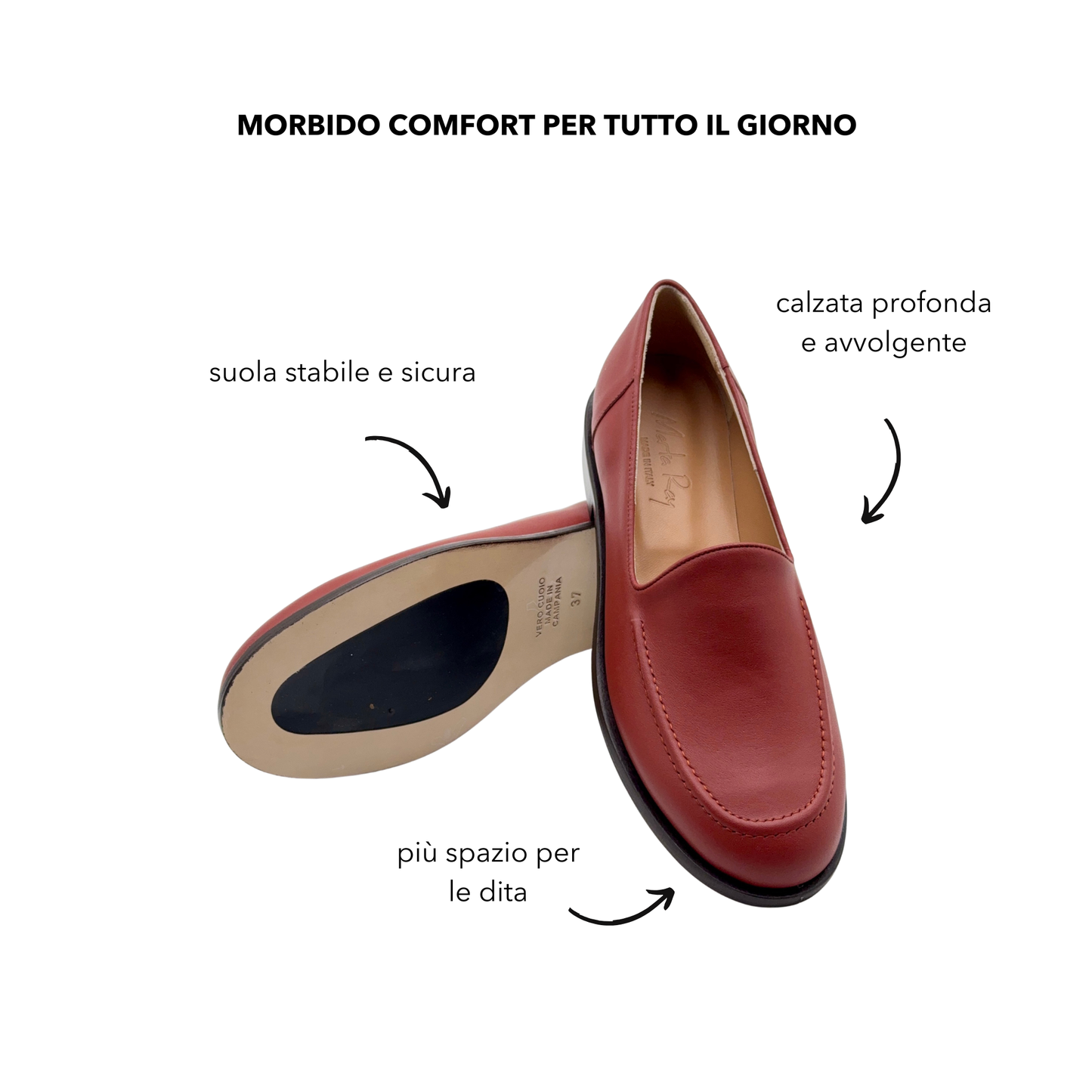 Mocassino Cosima mousse cuoio inglese