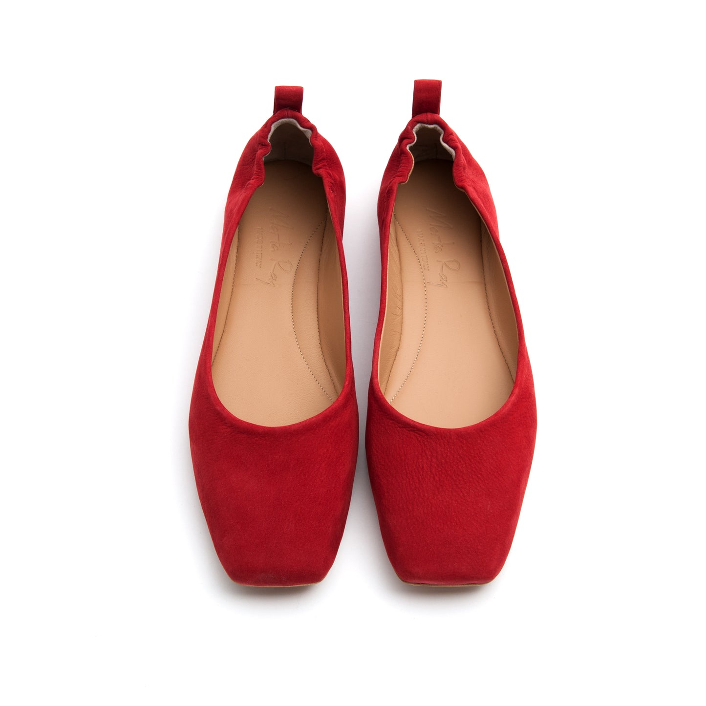 Red long beach square bag ballerina 