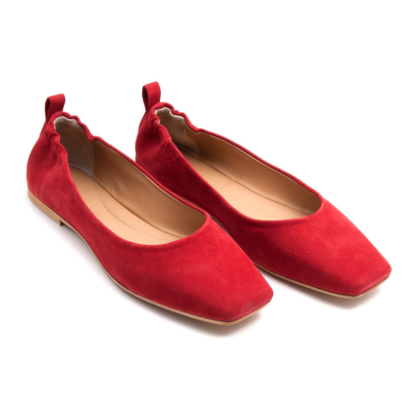 Red long beach square bag ballerina 