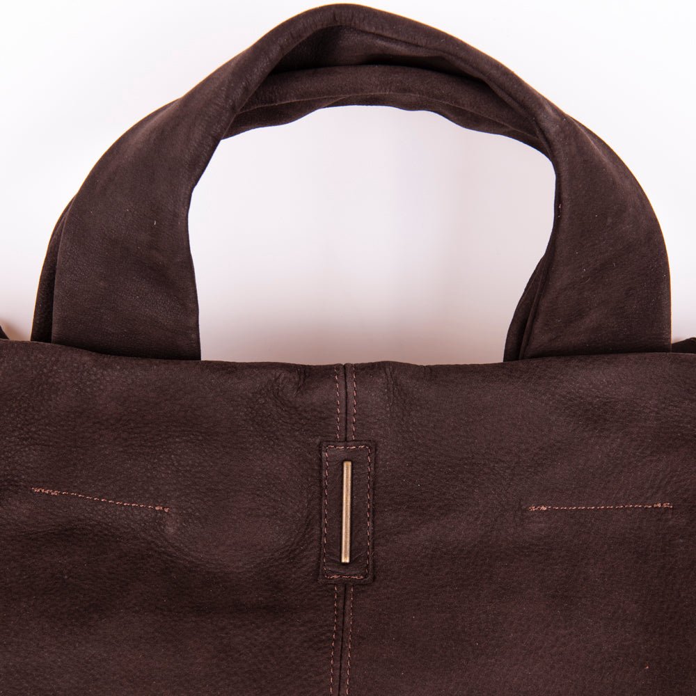 Abigail long beach tdm - borsa a tracolla grande in pelle marrone - Marta Ray