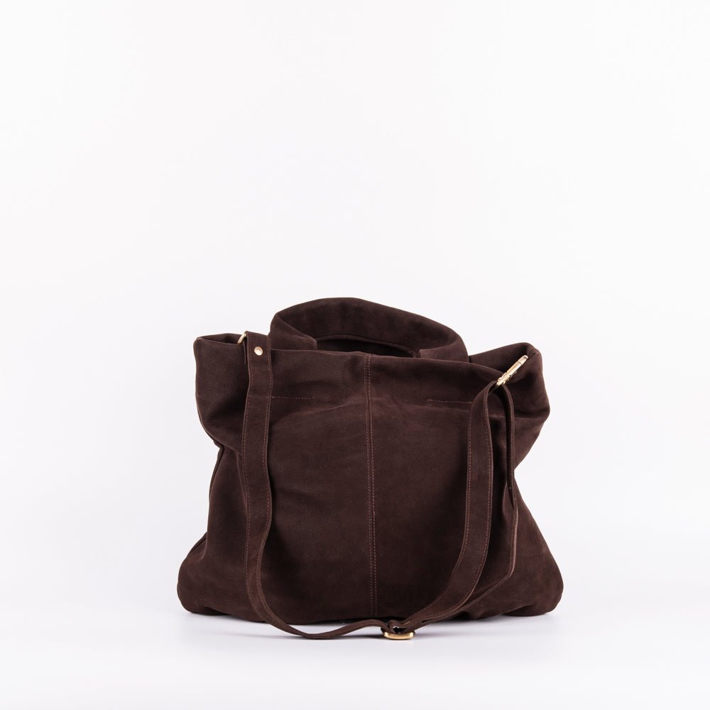 Abigail long beach tdm - borsa a tracolla grande in pelle marrone - Marta Ray