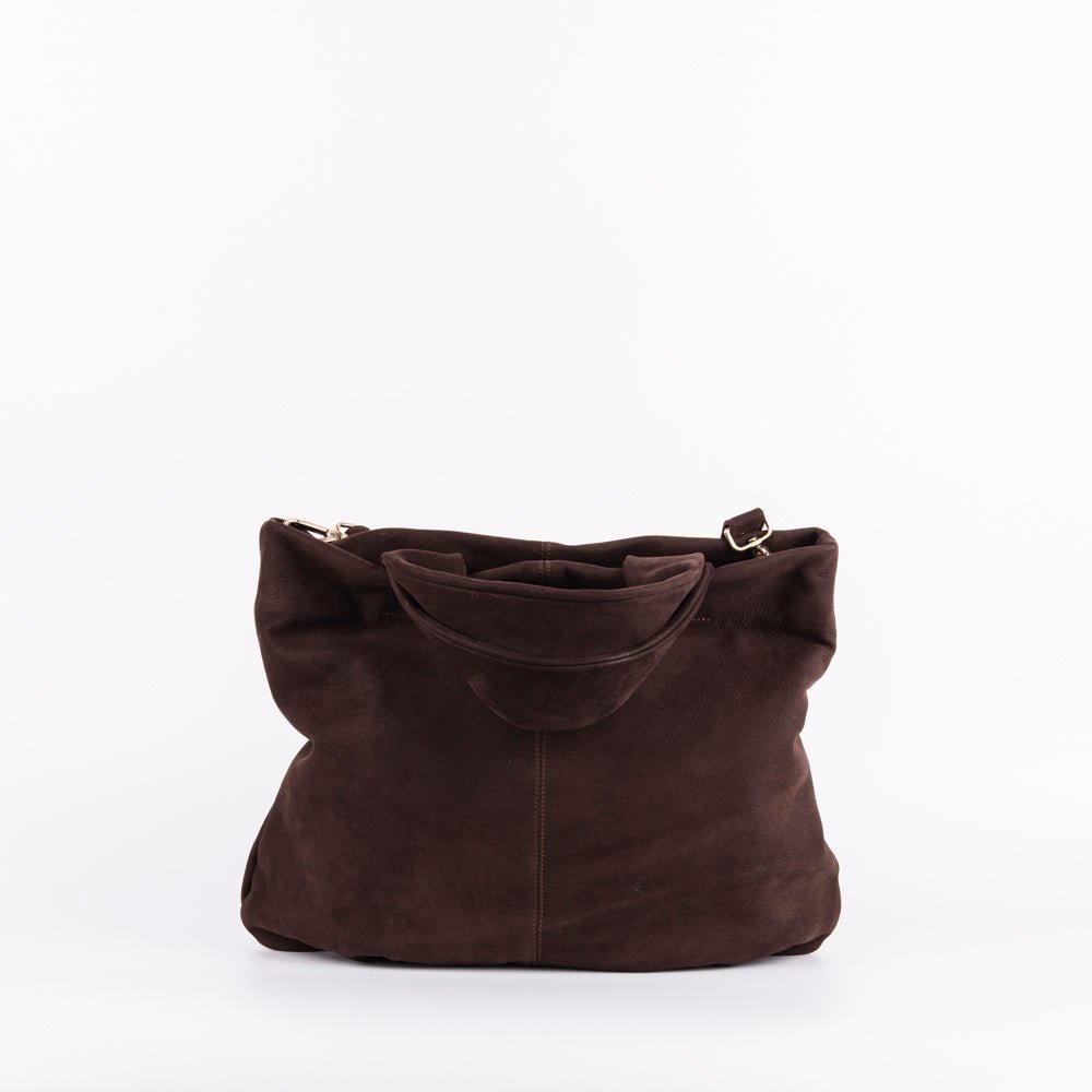 Abigail long beach tdm - borsa a tracolla grande in pelle marrone - Marta Ray