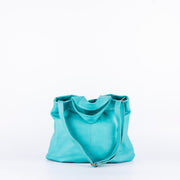 Abigail mousse turchese - borsa a tracolla grande in pelle blu - Marta Ray