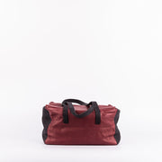 Adele mousse rubino nero - borsa grande a spalla in pelle rossa - Marta Ray