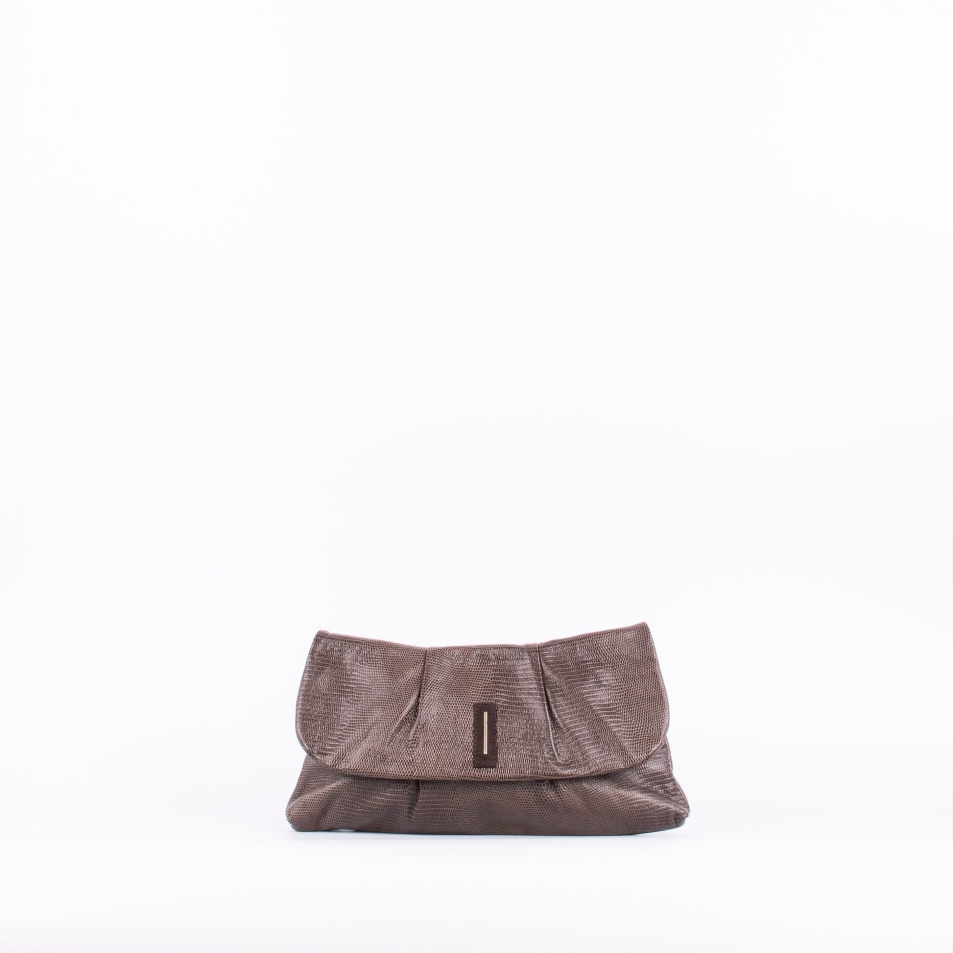 Agnese altheyus brown - pochette in pelle con tracolla marrone - Marta Ray