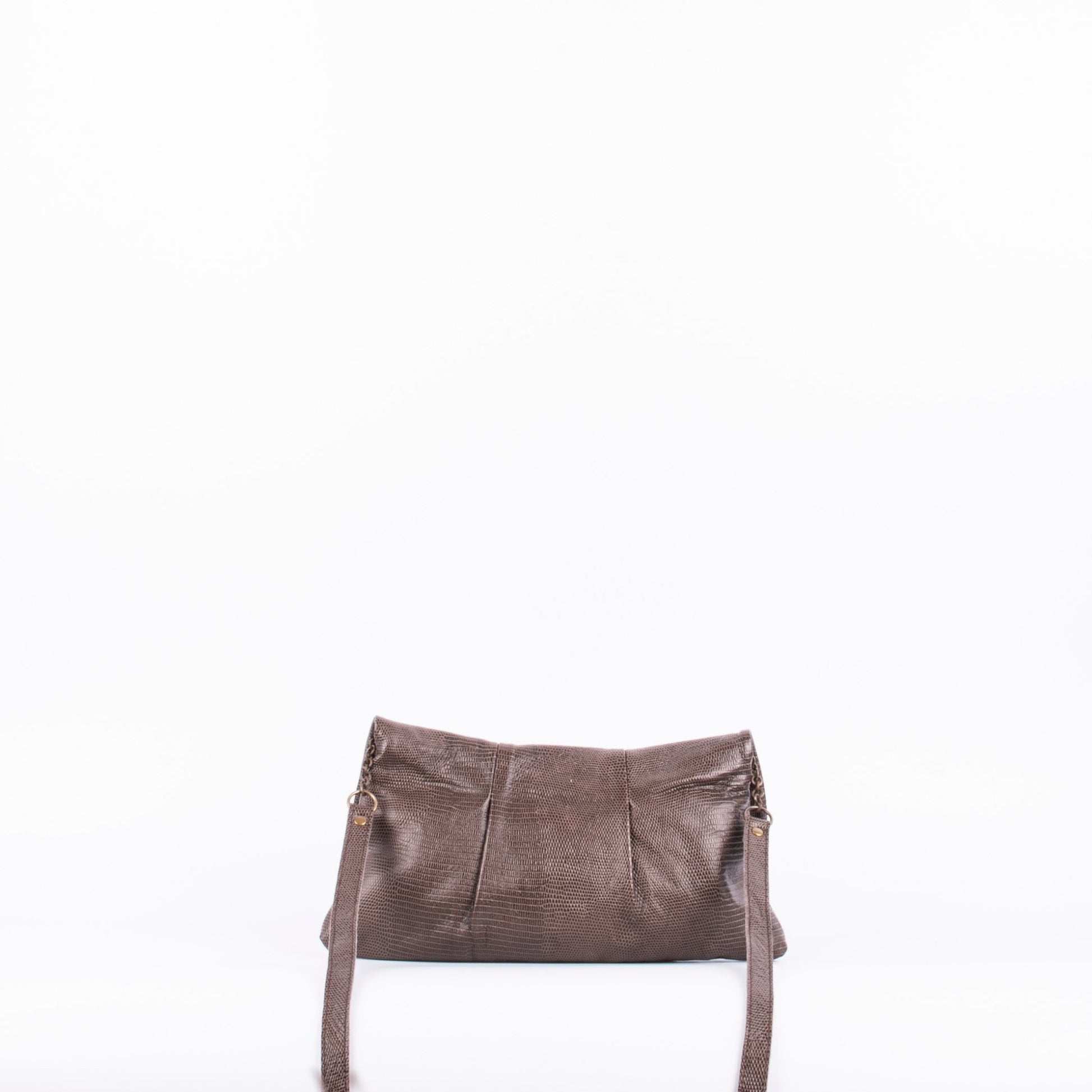 Agnese altheyus brown - pochette in pelle con tracolla marrone - Marta Ray