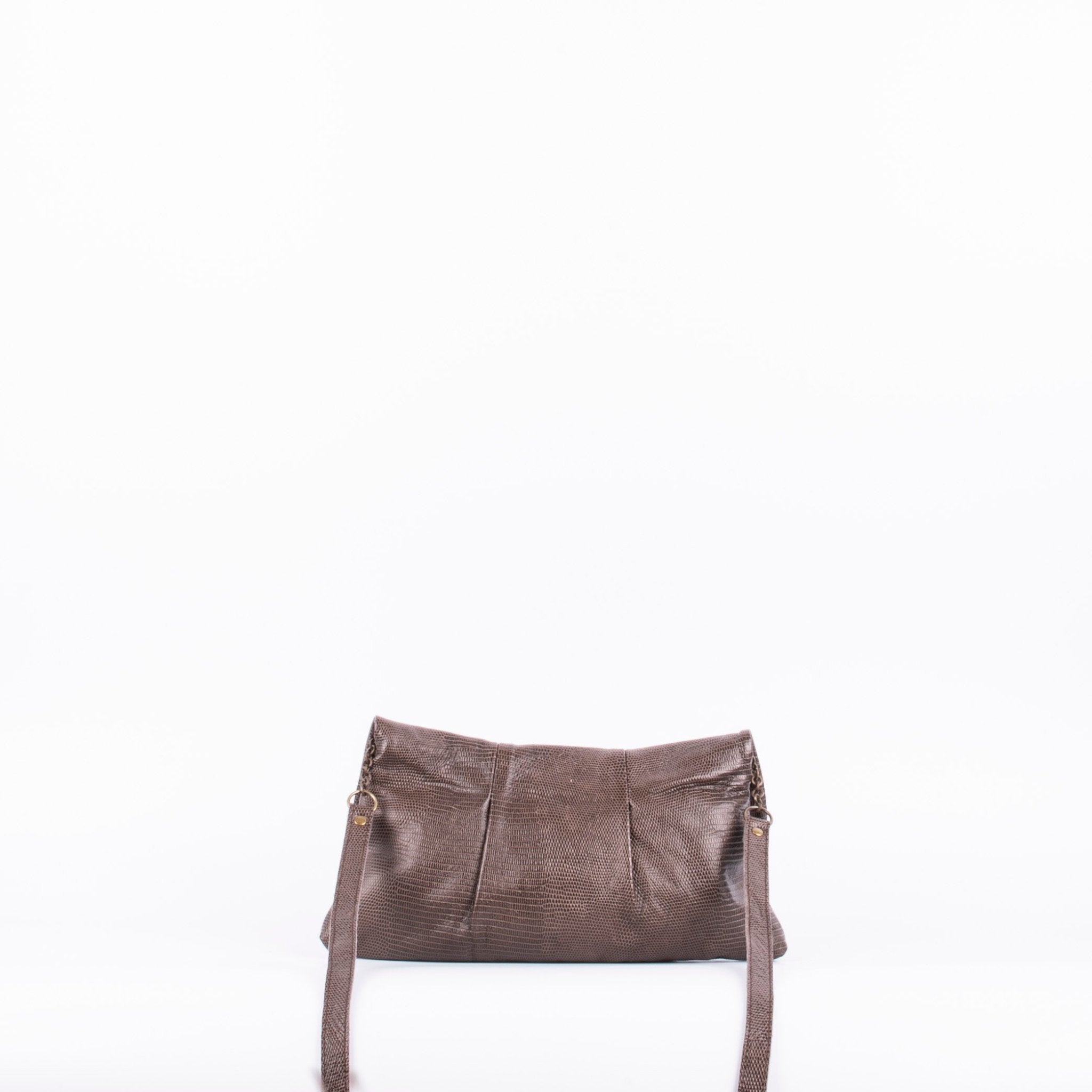 Agnese altheyus brown - pochette in pelle con tracolla marrone - Marta Ray