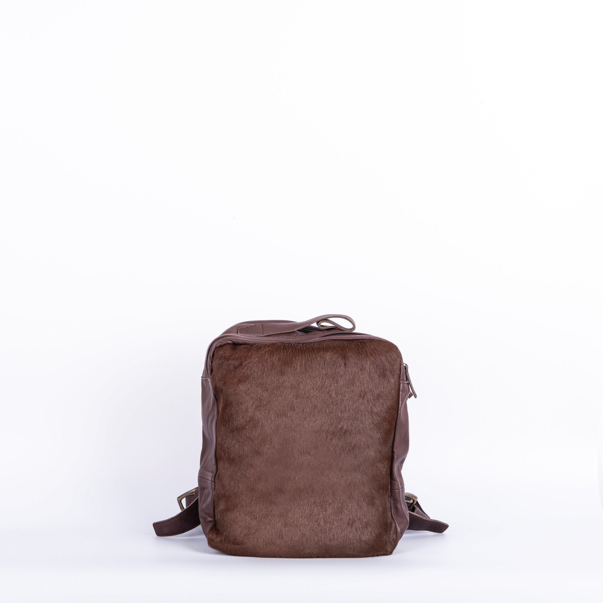 Alexander mousse + cavallino cioccolato/moro - zaino in pelle marrone - Marta Ray