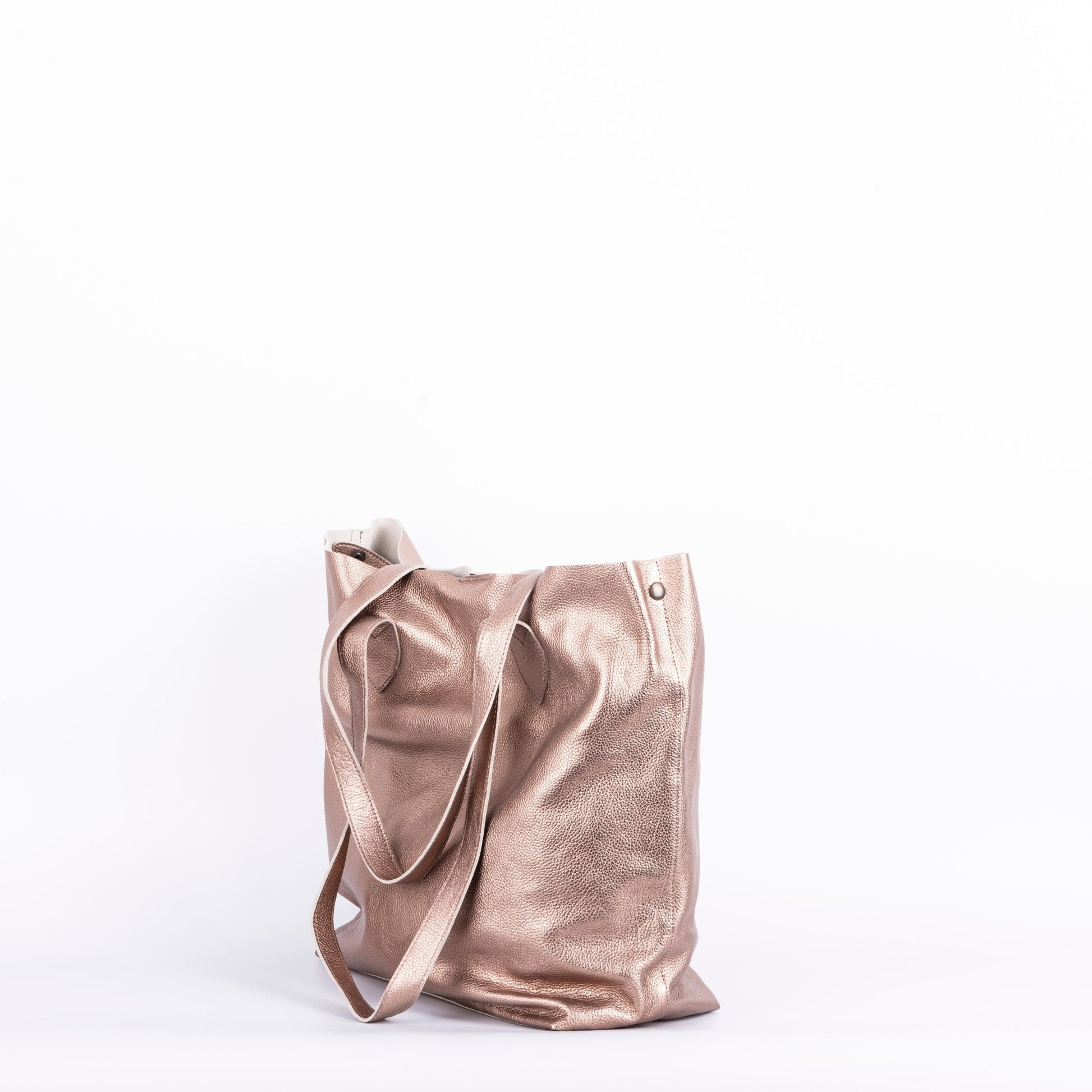 Alice laminato cannella - borsa a spalla in pelle rosa - Marta Ray