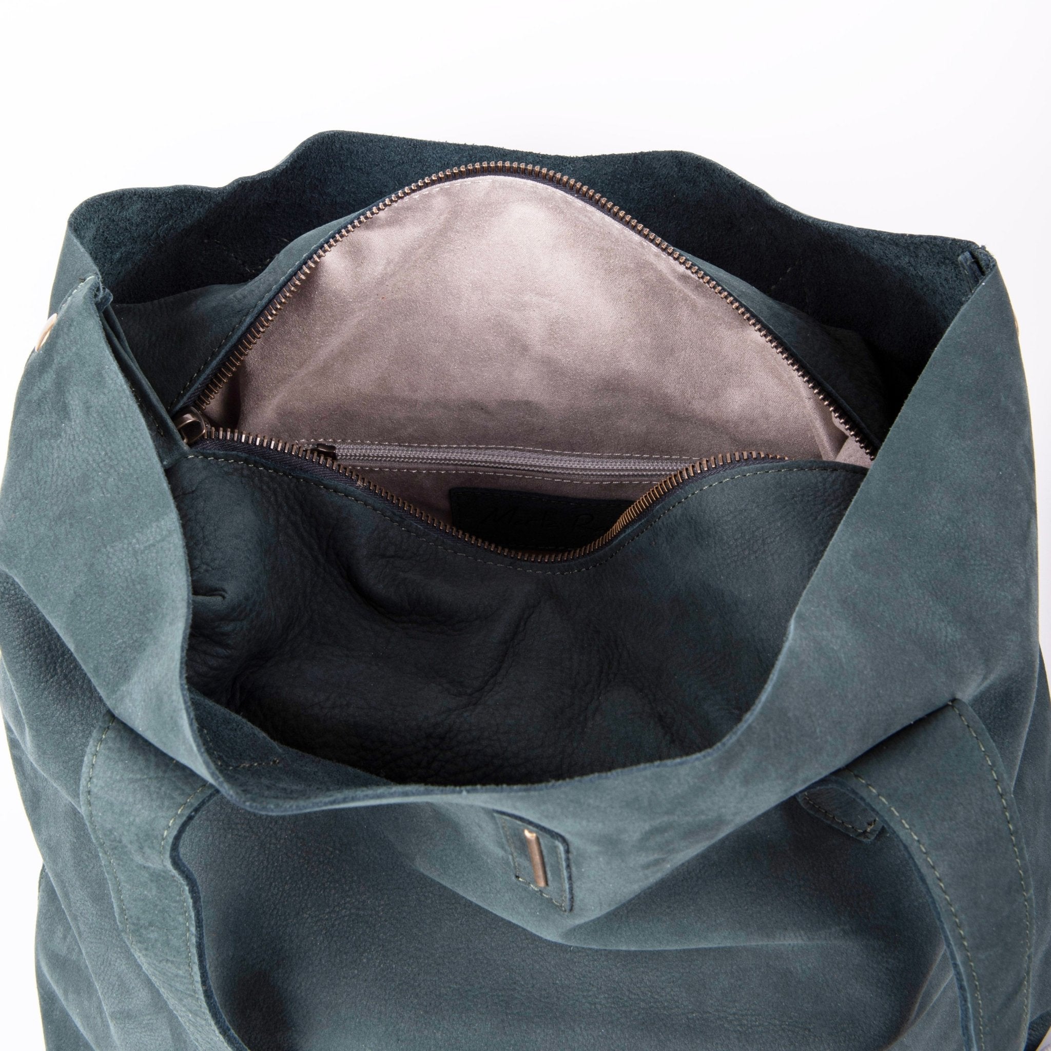 Alice long beach ottanio - borsa a spalla in pelle verde - Marta Ray