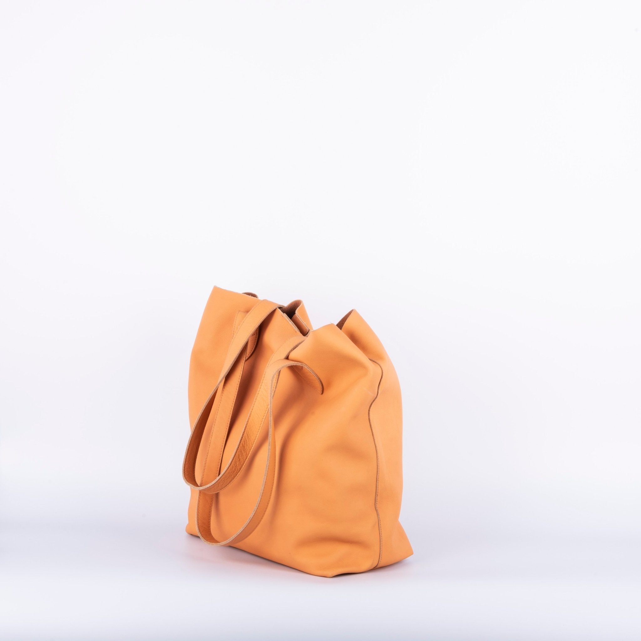 Alice mousse albicocca - borsa a spalla in pelle arancione - Marta Ray