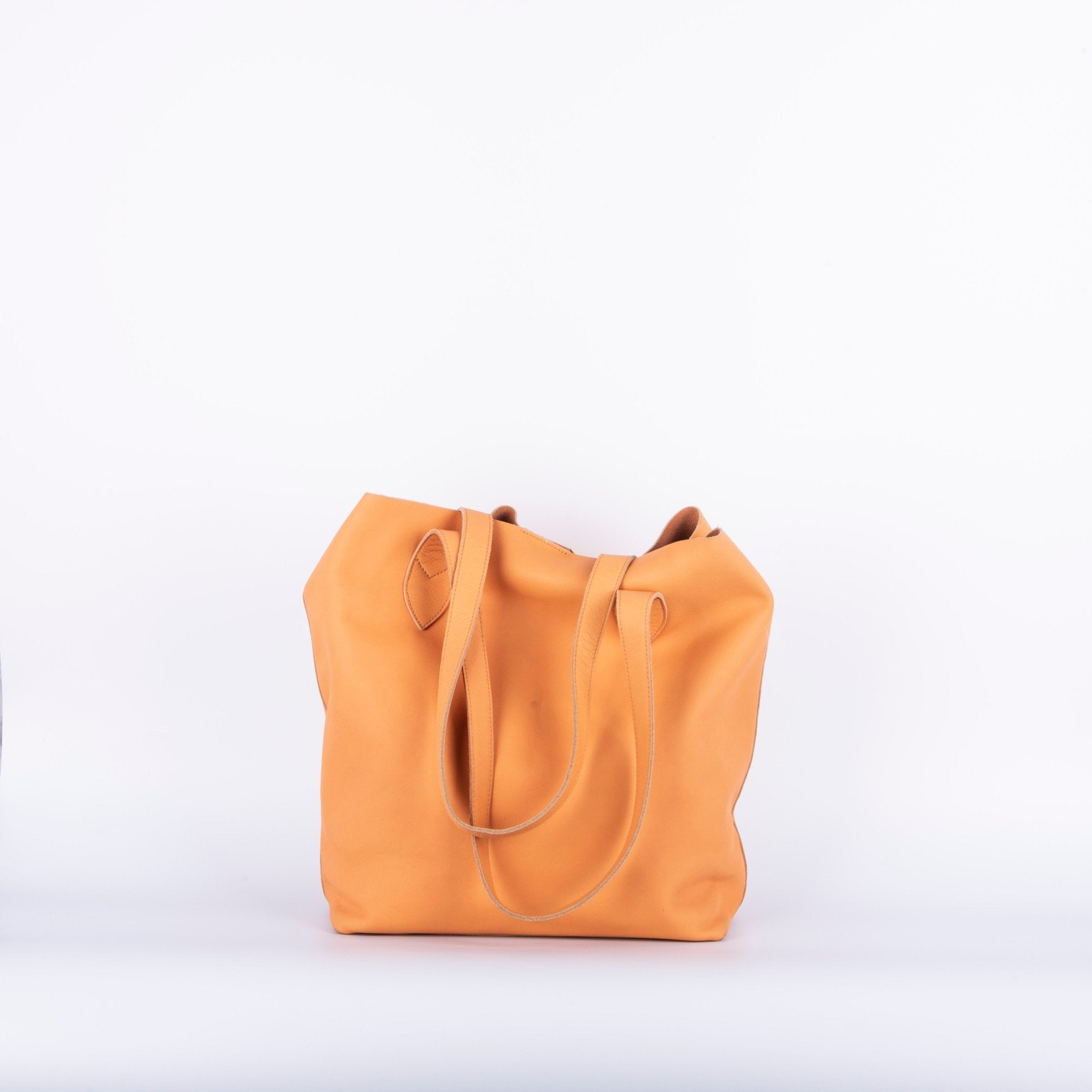 Alice mousse albicocca - borsa a spalla in pelle arancione - Marta Ray
