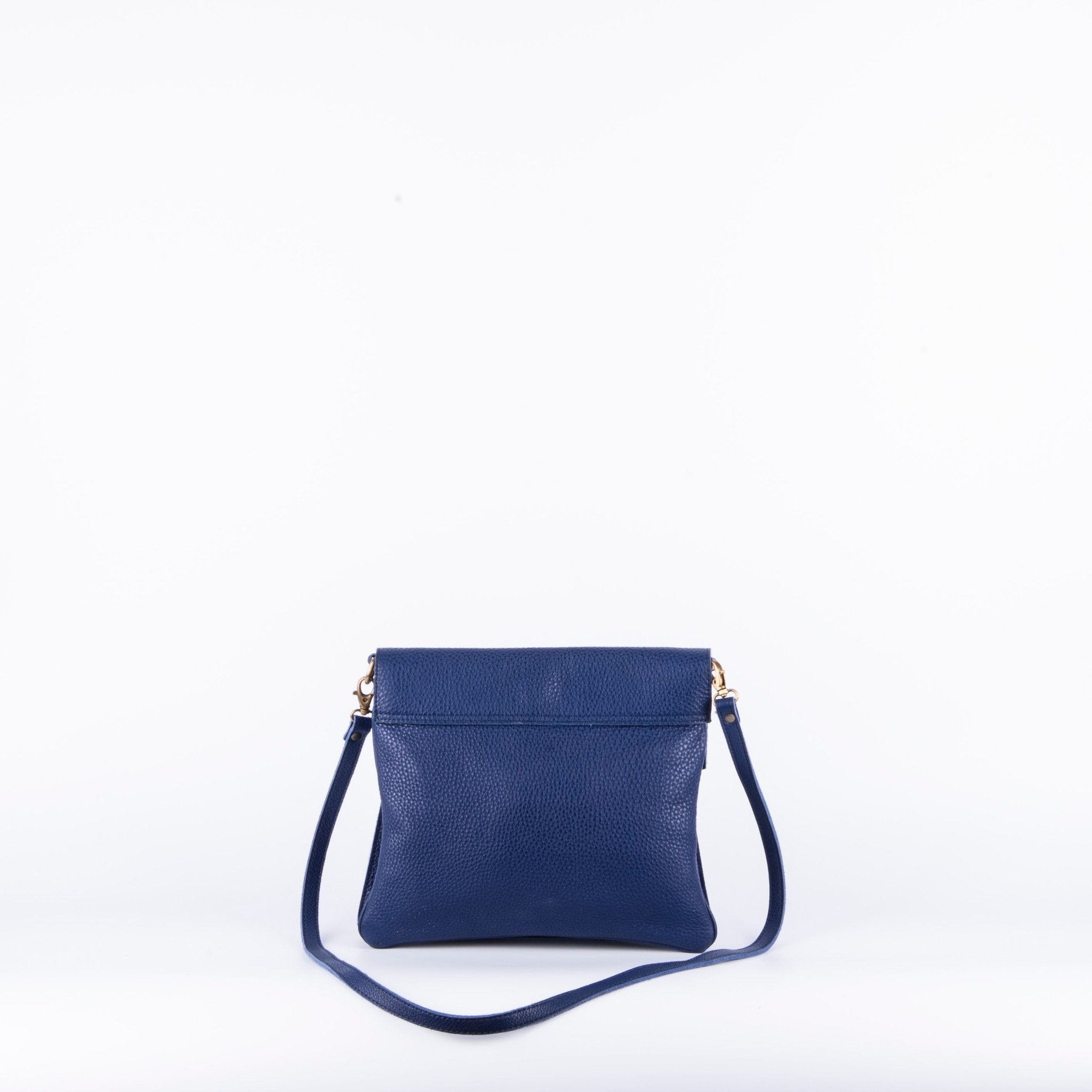 Amelie martellato blu elettrico - borsa in pelle a tracolla blu - Marta Ray