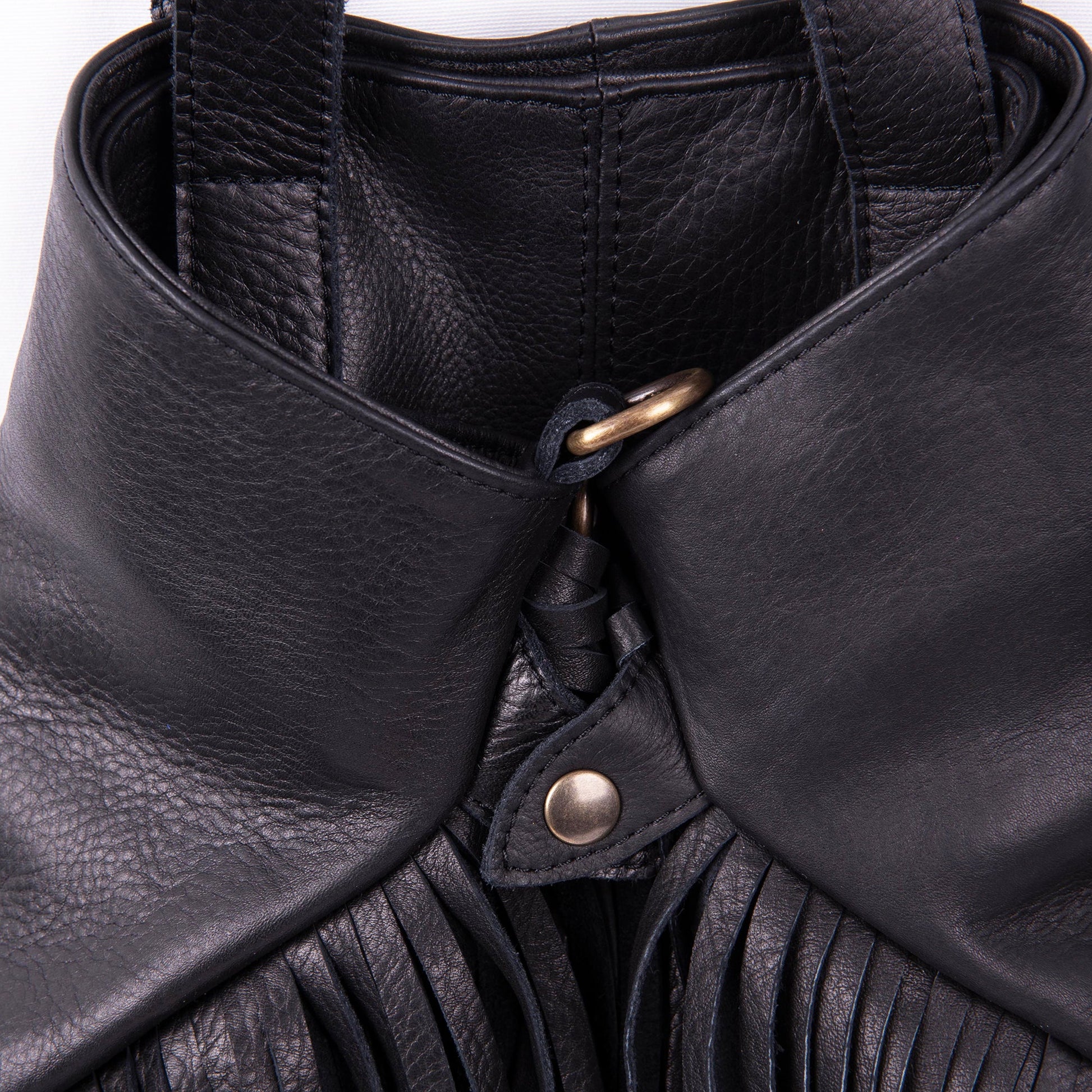 Amina mousse nero - borsa a spalla e tracolla in pelle nera - Marta Ray