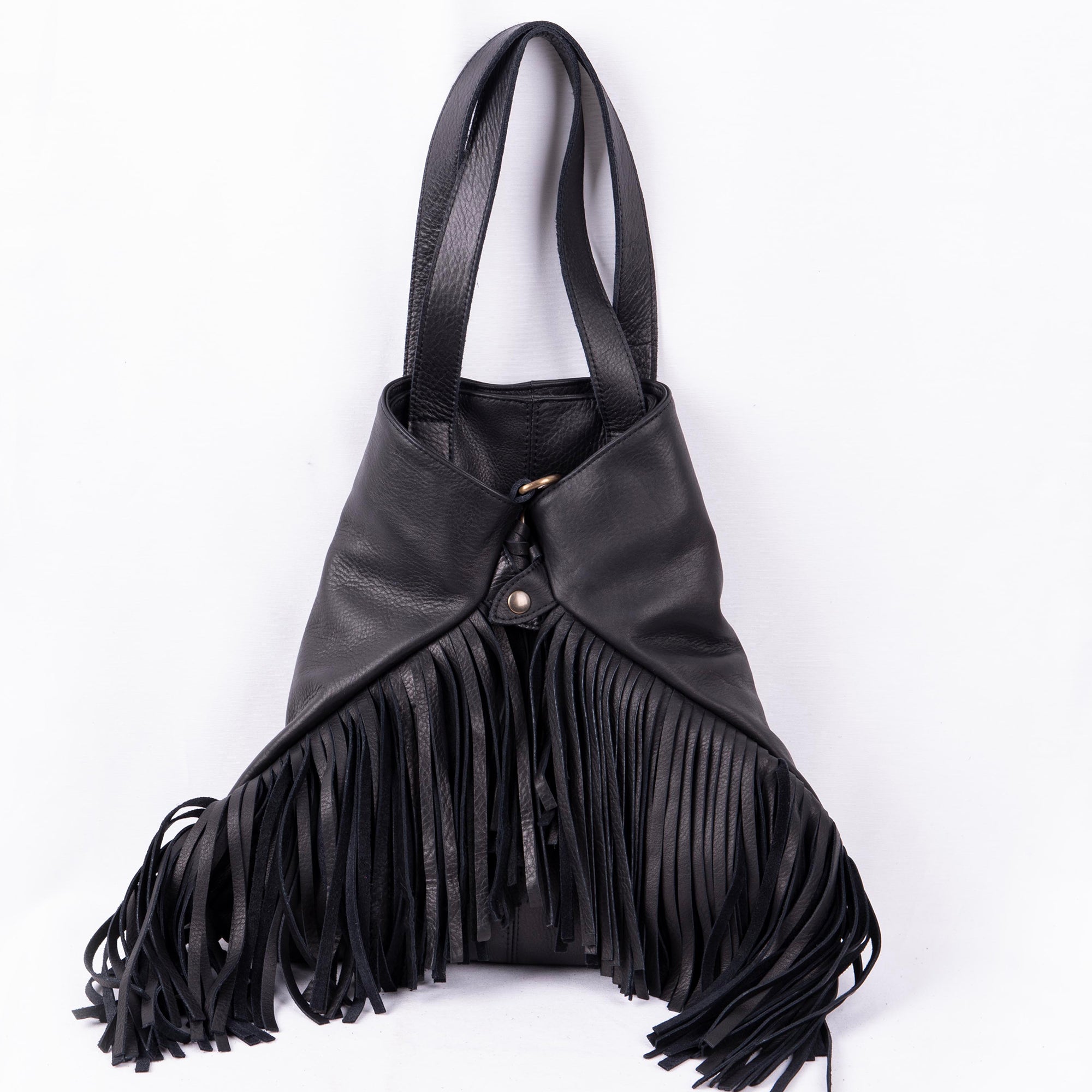 Amina mousse nero - borsa a spalla e tracolla in pelle nera - Marta Ray
