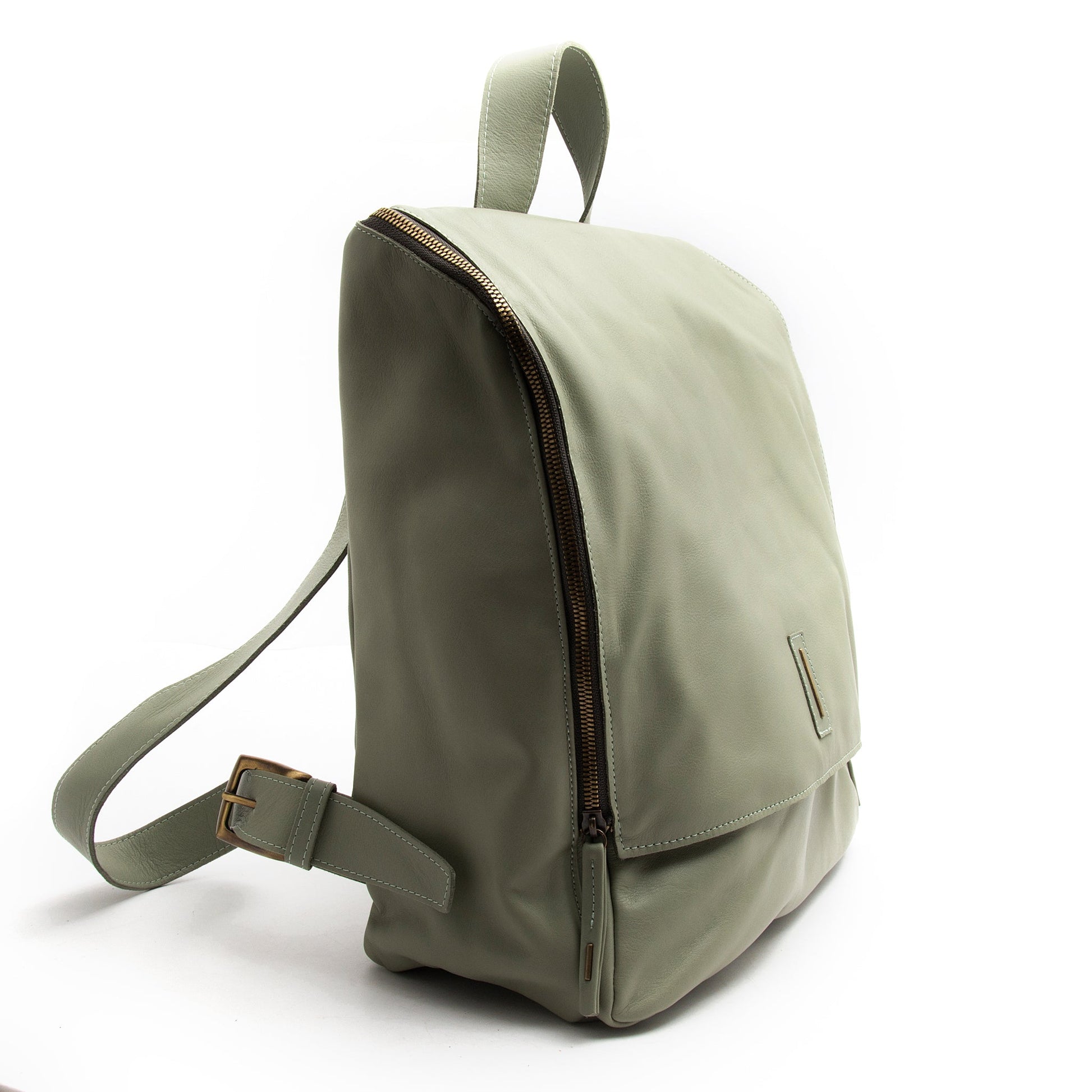 Andy mousse edera - zaino in pelle verde - Marta Ray